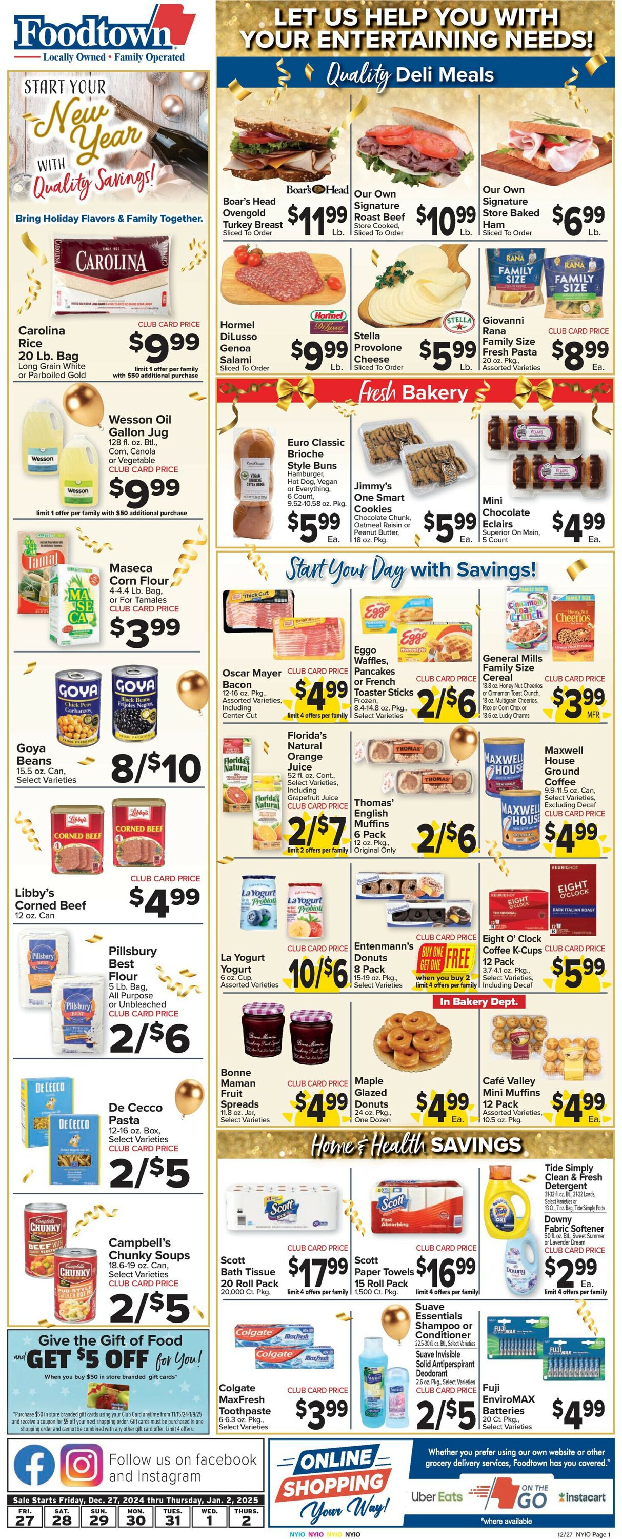 Catalogue Foodtown from 12/27/2024