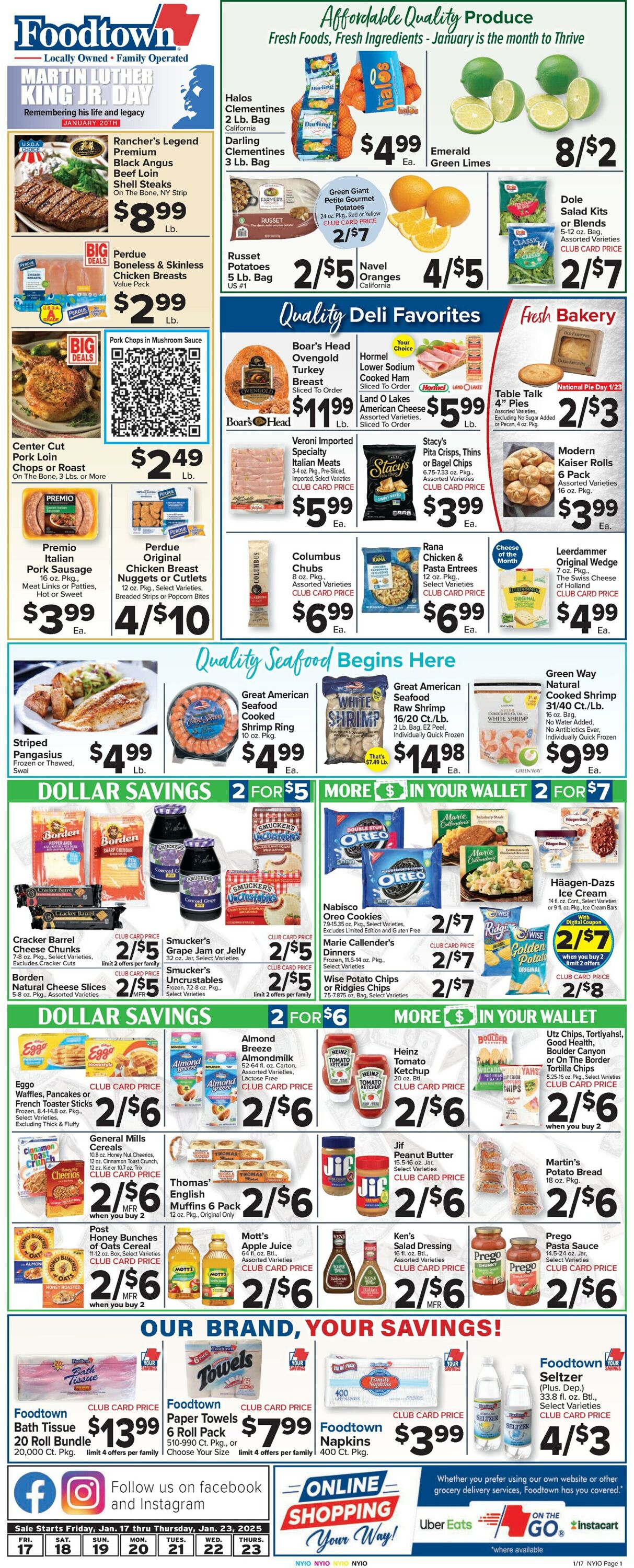 Catalogue Foodtown from 01/17/2025