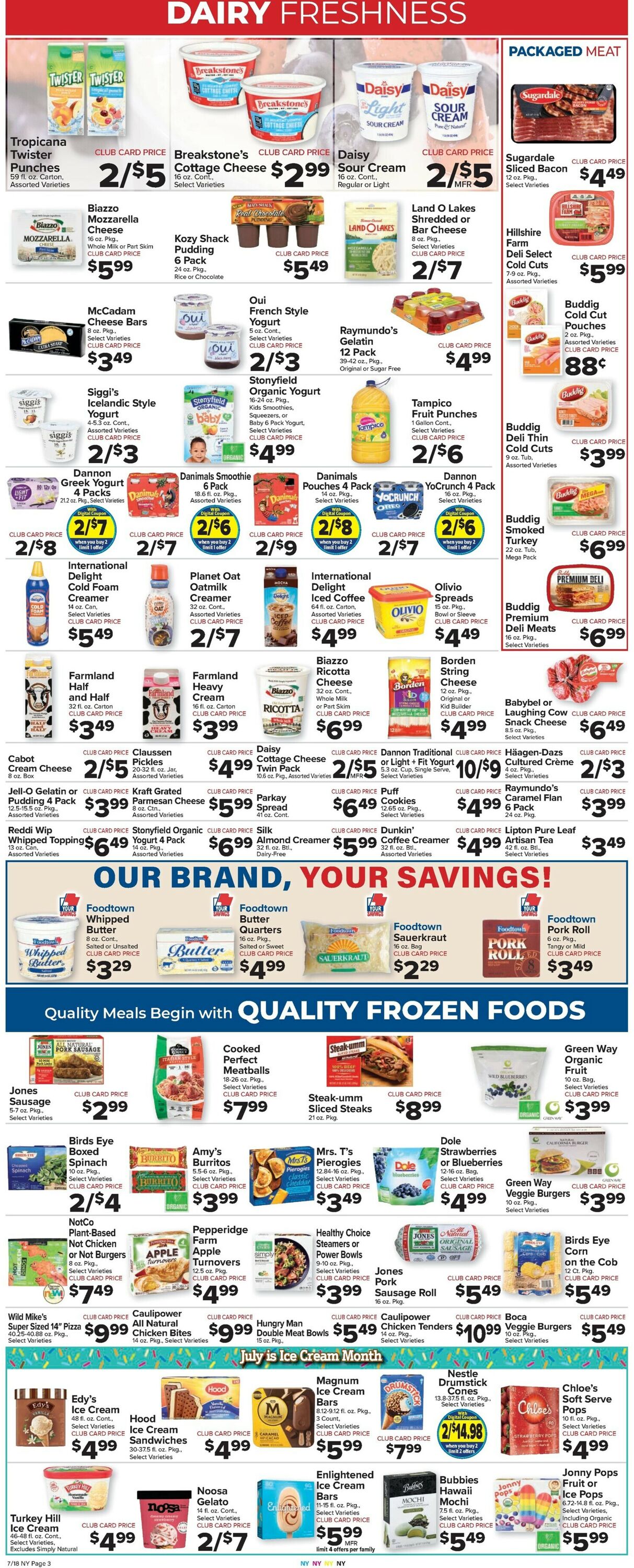 Catalogue Foodtown from 07/18/2025