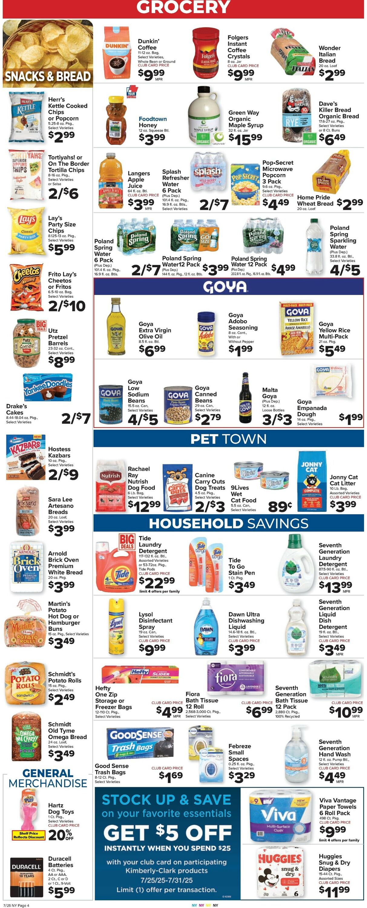 Catalogue Foodtown from 07/25/2025