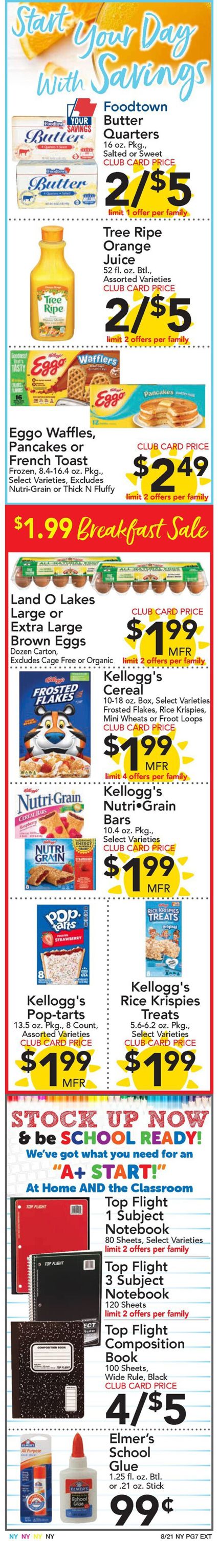 Catalogue Foodtown from 08/21/2020