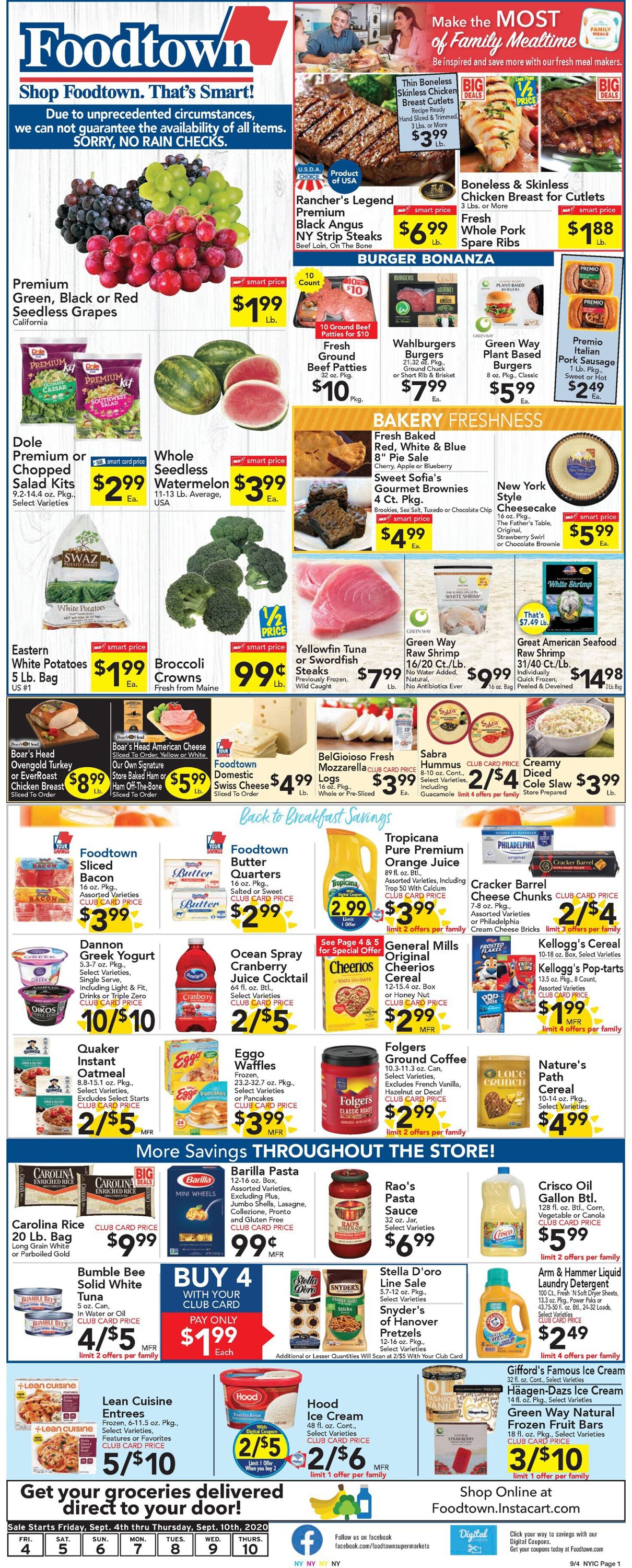 Catalogue Foodtown from 09/04/2020