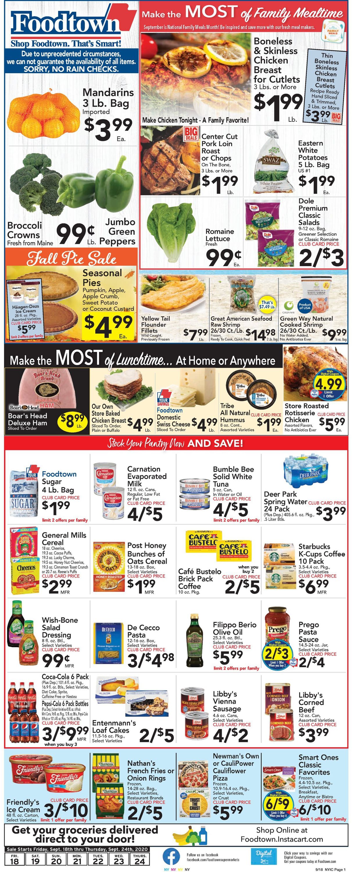 Catalogue Foodtown from 09/18/2020