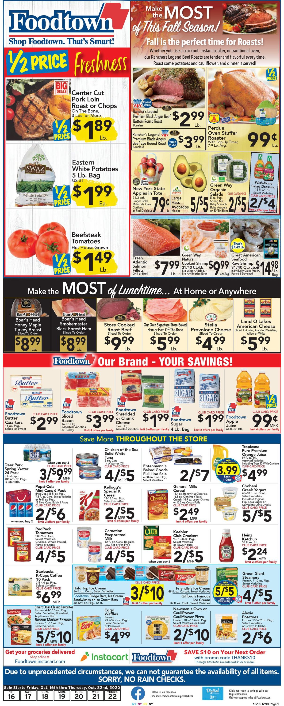 Catalogue Foodtown from 10/16/2020