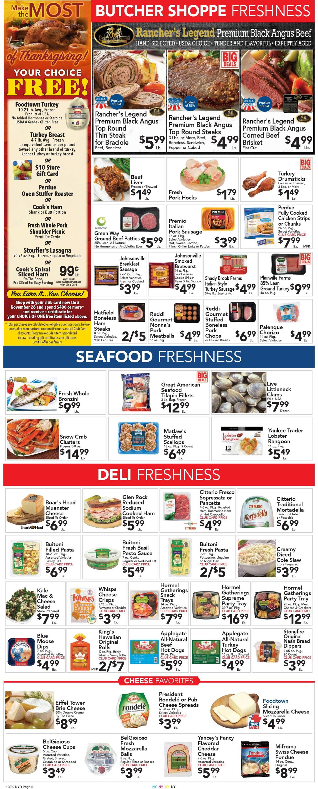 Catalogue Foodtown from 10/30/2020