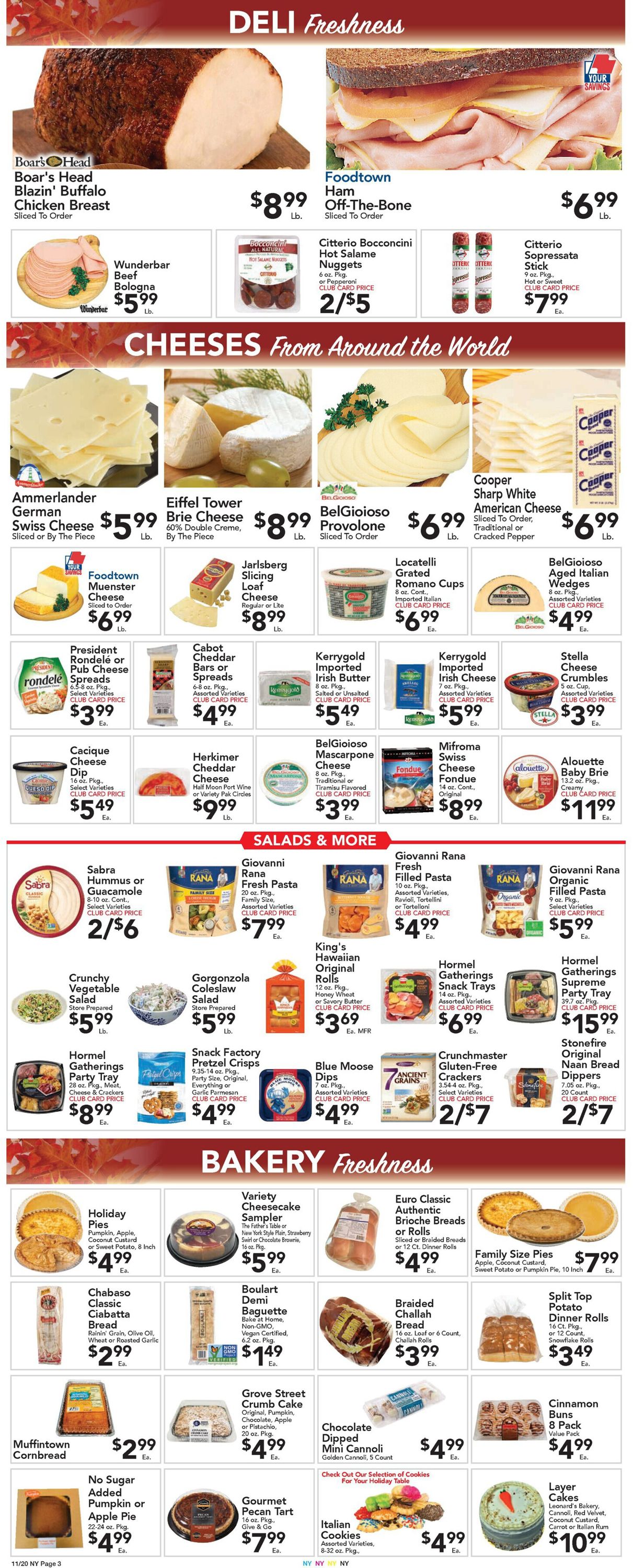 Catalogue Foodtown - Thanksgiving Ad 2020 from 11/20/2020