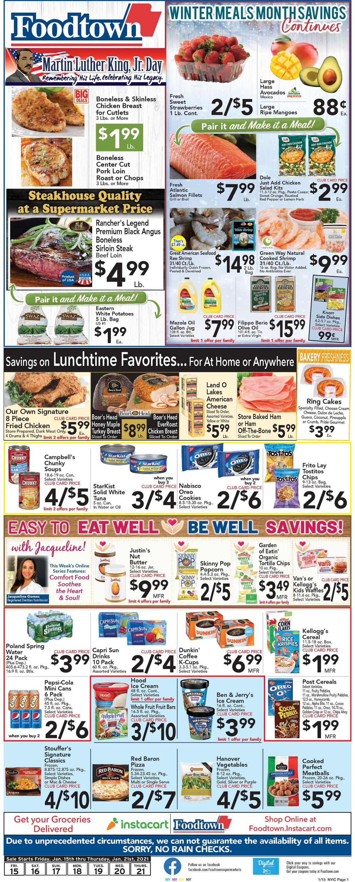 Catalogue Foodtown from 01/15/2021