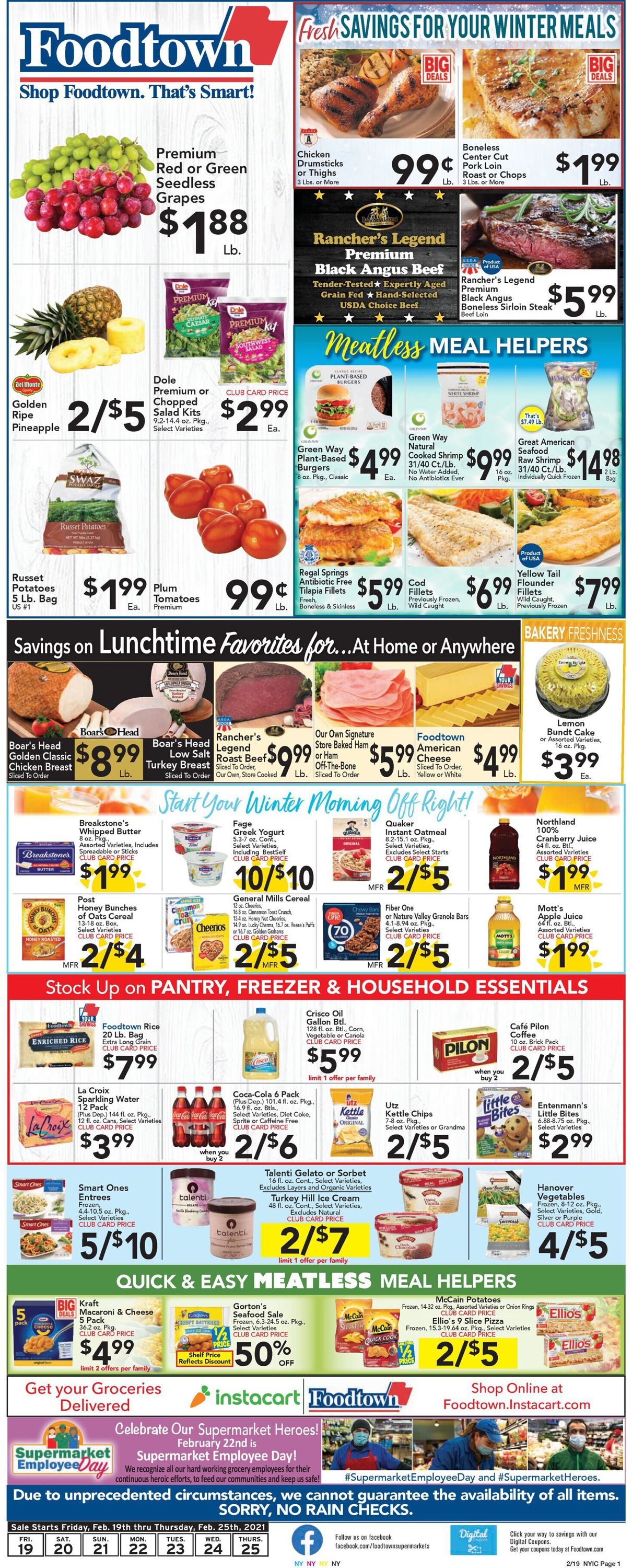 Catalogue Foodtown from 02/19/2021