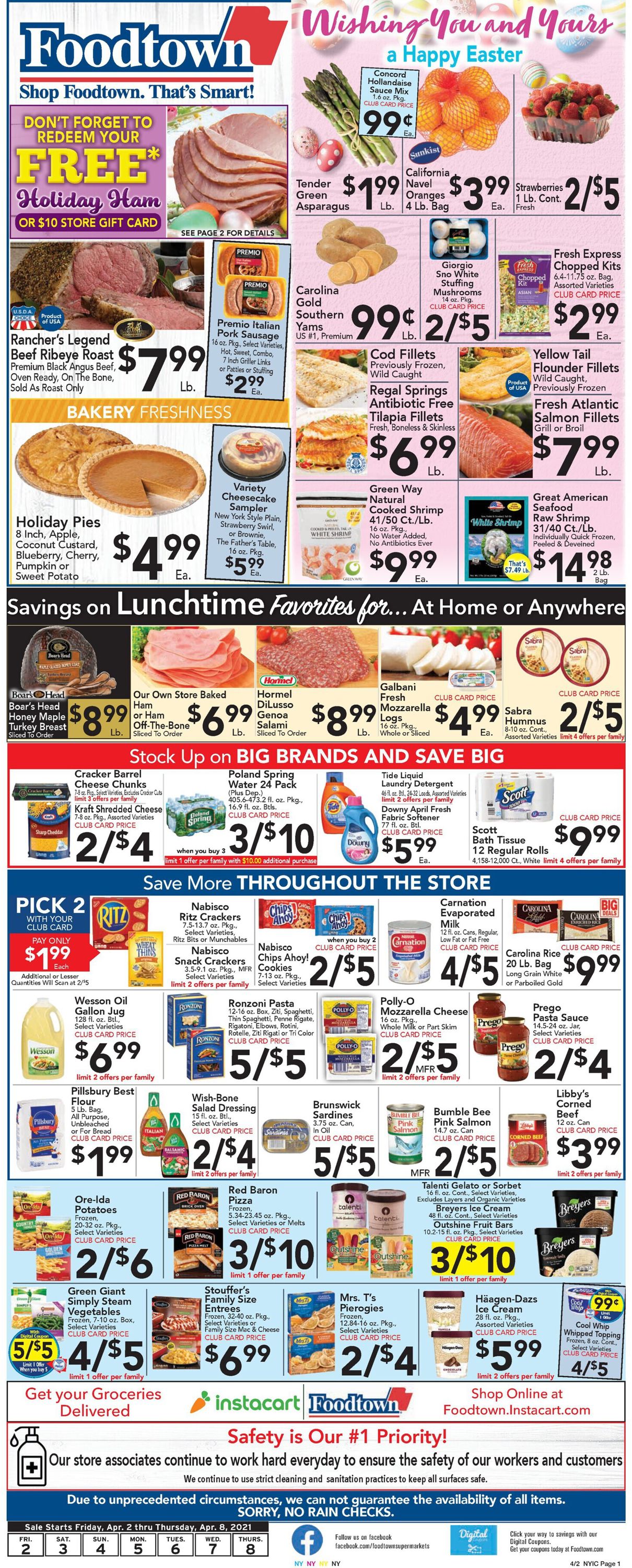 Catalogue Foodtown Easter 2021 ad from 04/02/2021