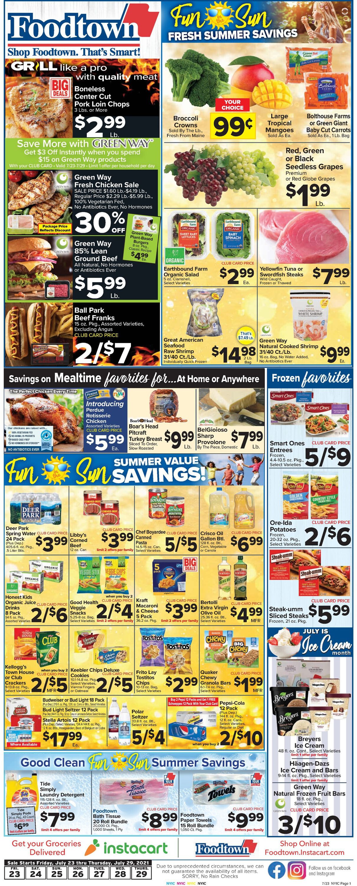 Catalogue Foodtown from 07/23/2021