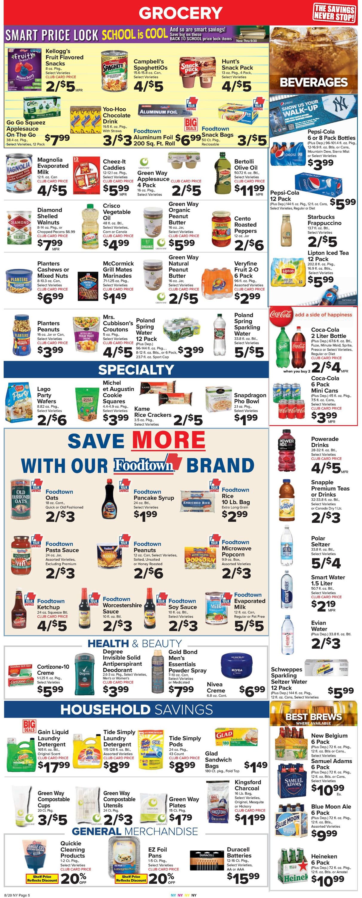Catalogue Foodtown from 08/20/2021
