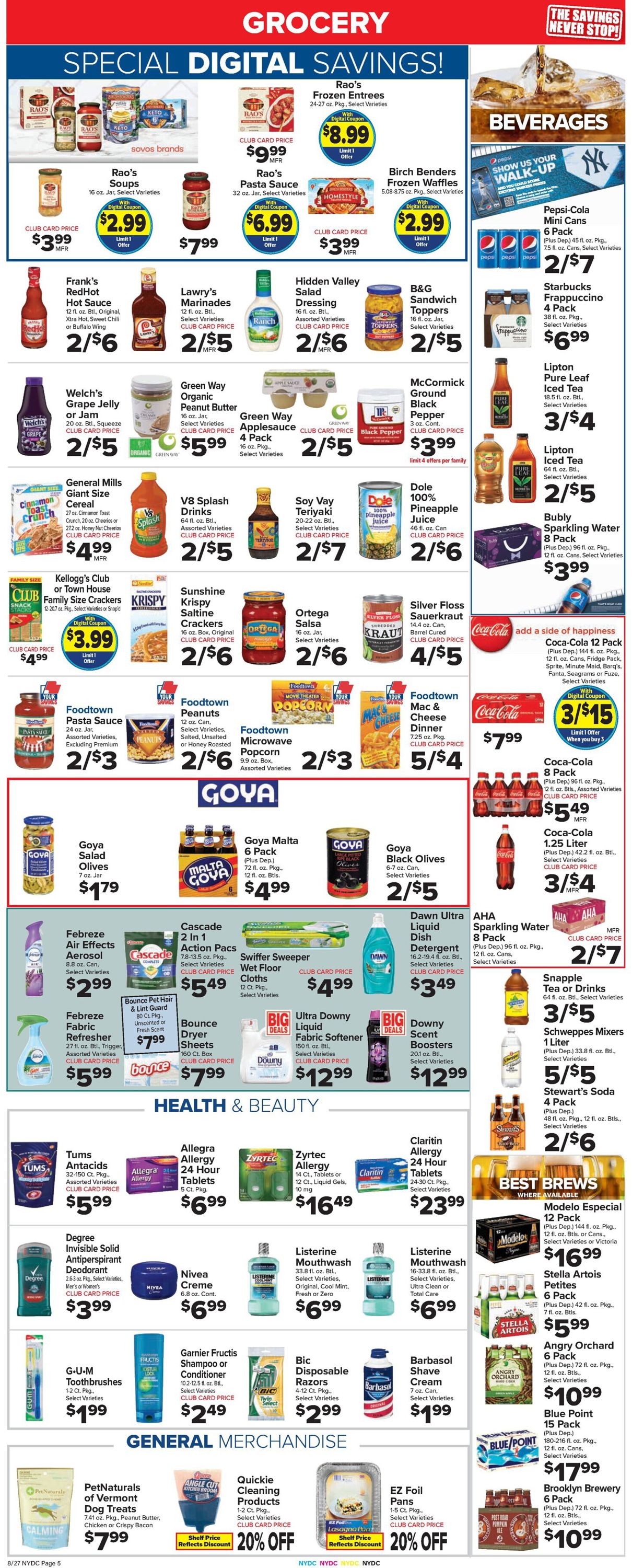 Catalogue Foodtown from 08/27/2021