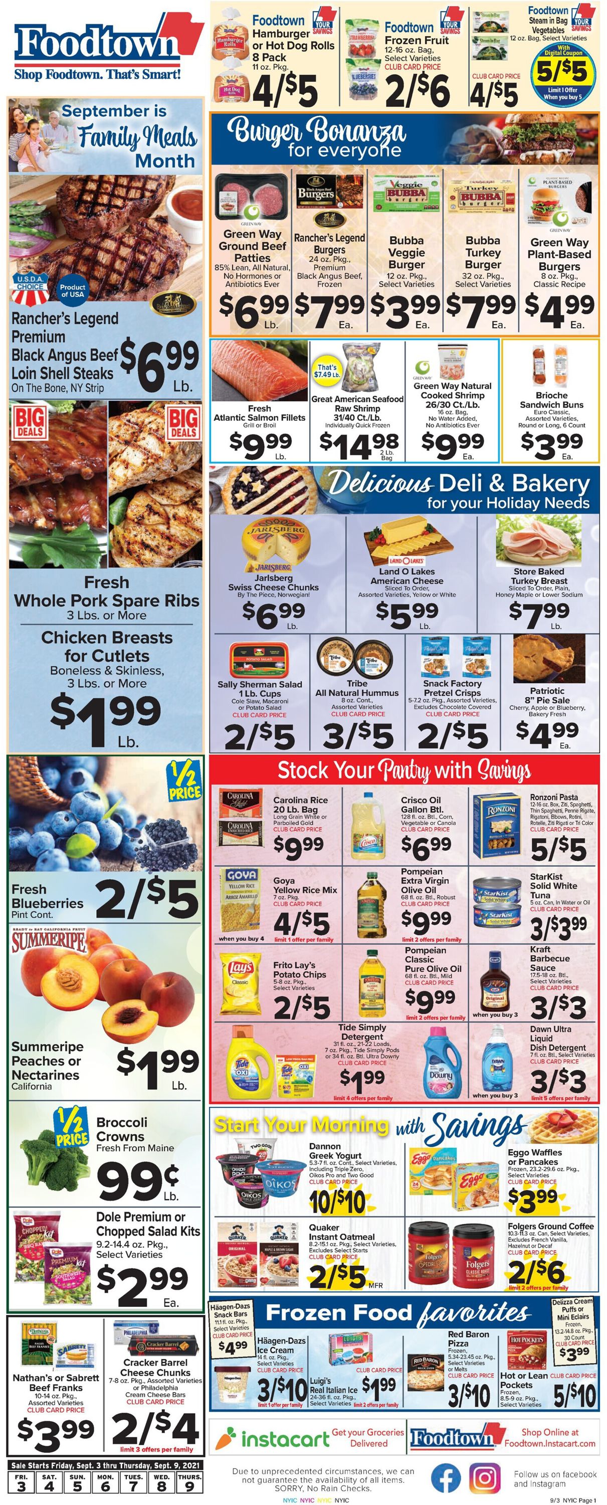 Catalogue Foodtown from 09/03/2021