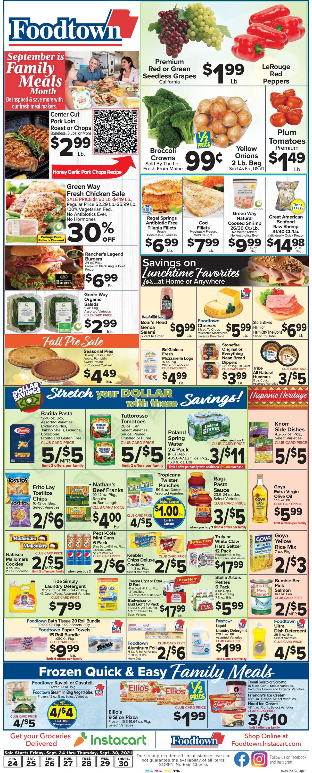 Catalogue Foodtown from 09/24/2021