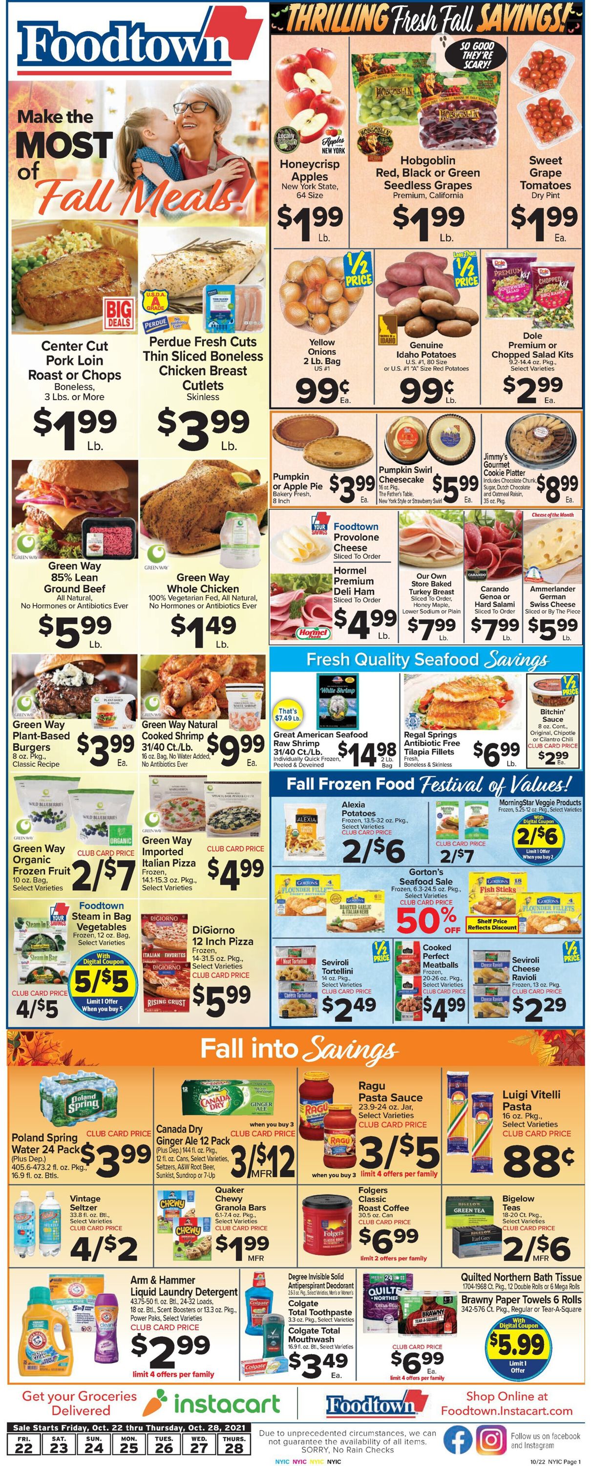 Catalogue Foodtown HALLOWEEN 2021 from 10/22/2021