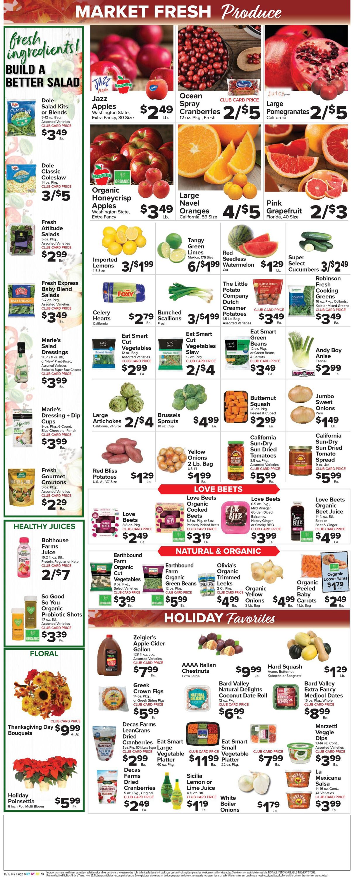 Catalogue Foodtown THANKSGIVING 2021 from 11/19/2021