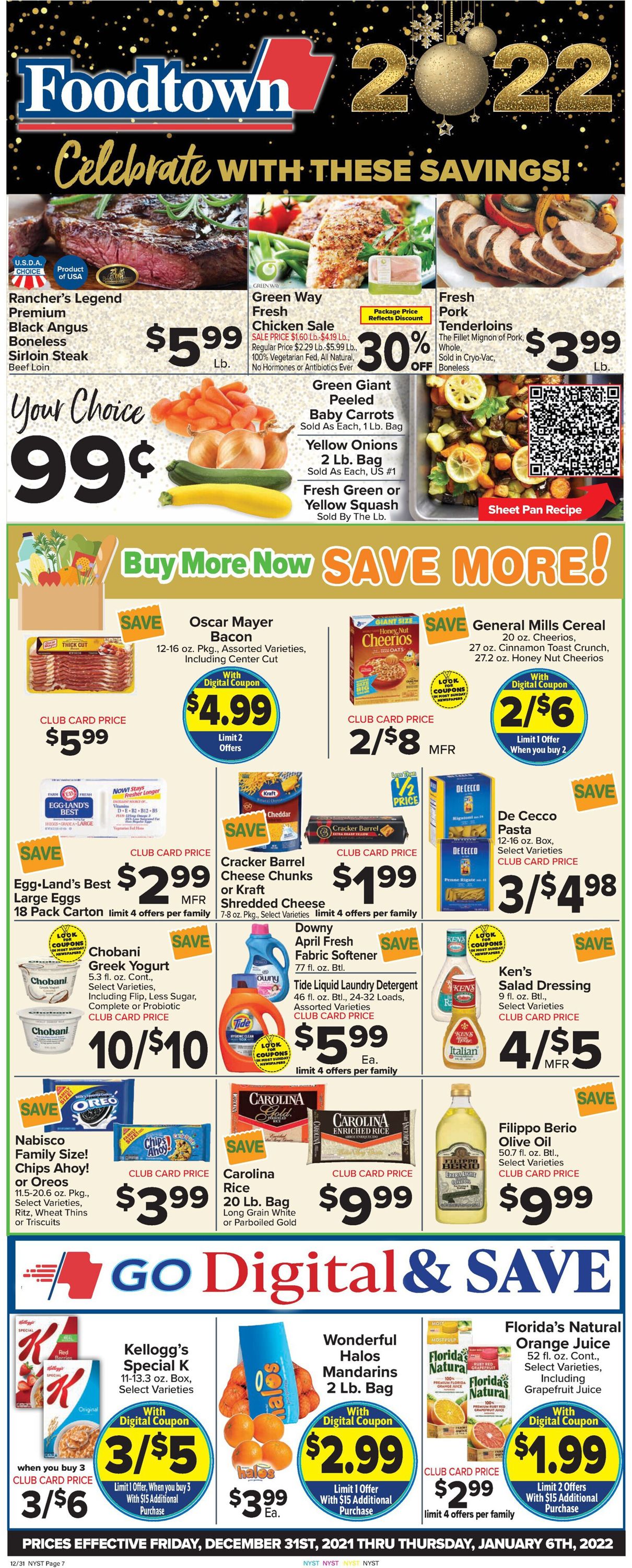 Catalogue Foodtown from 12/31/2021