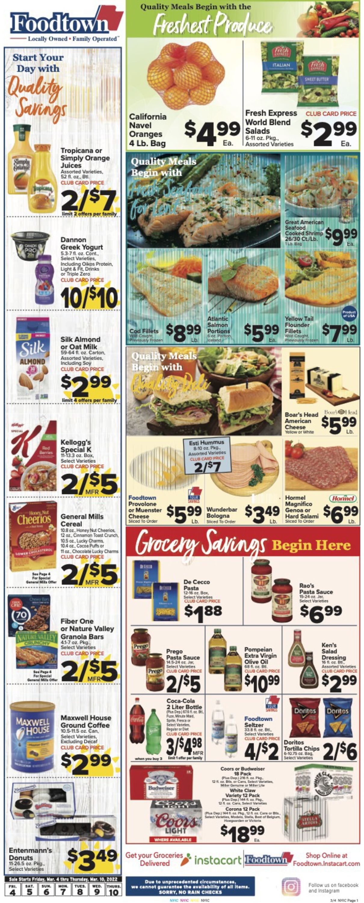 Catalogue Foodtown from 03/04/2022