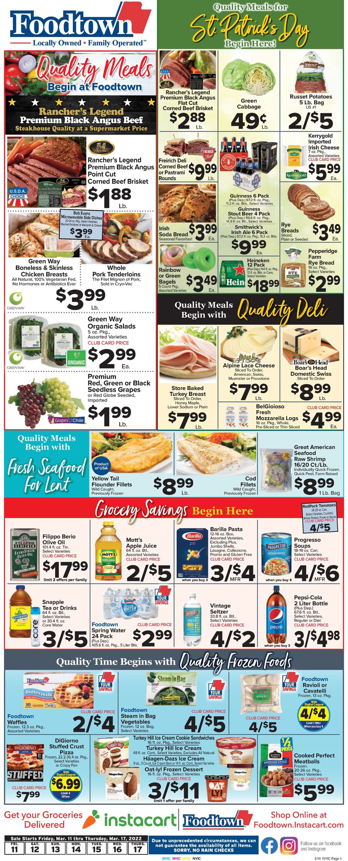 Catalogue Foodtown from 03/11/2022