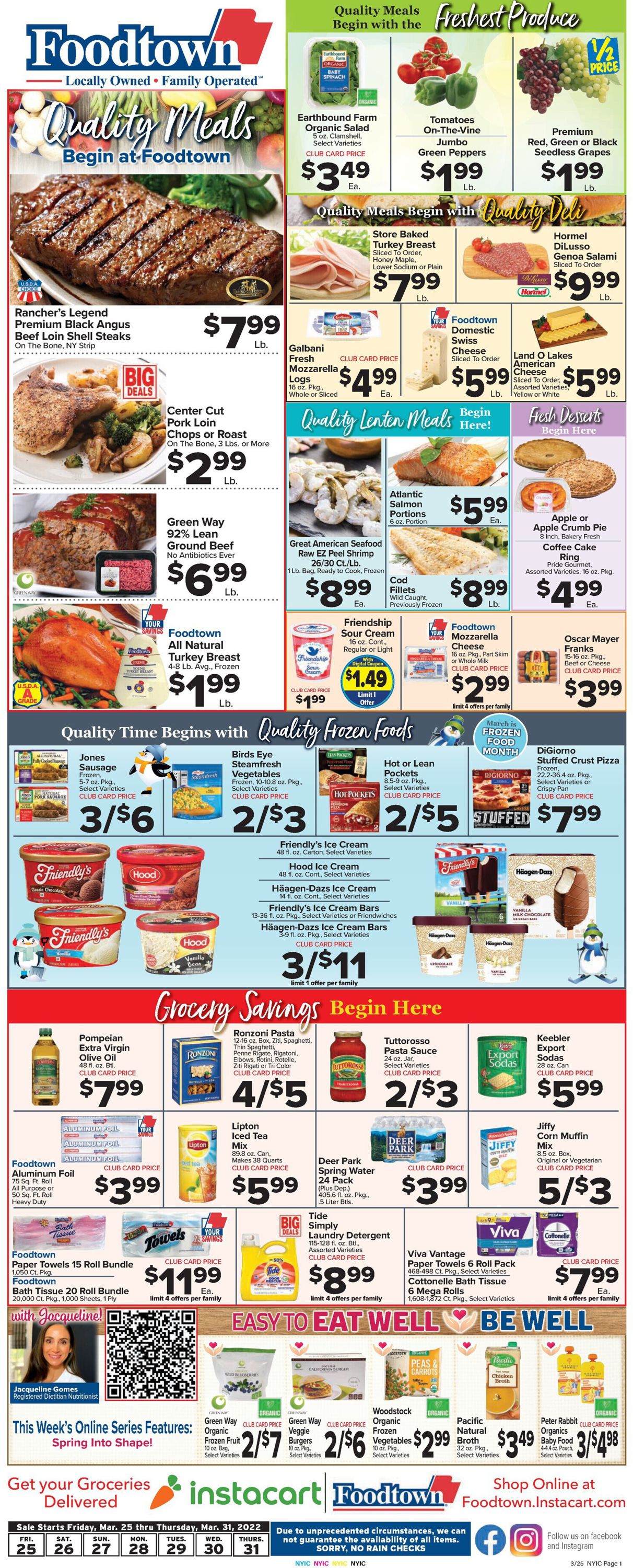 Catalogue Foodtown from 03/25/2022