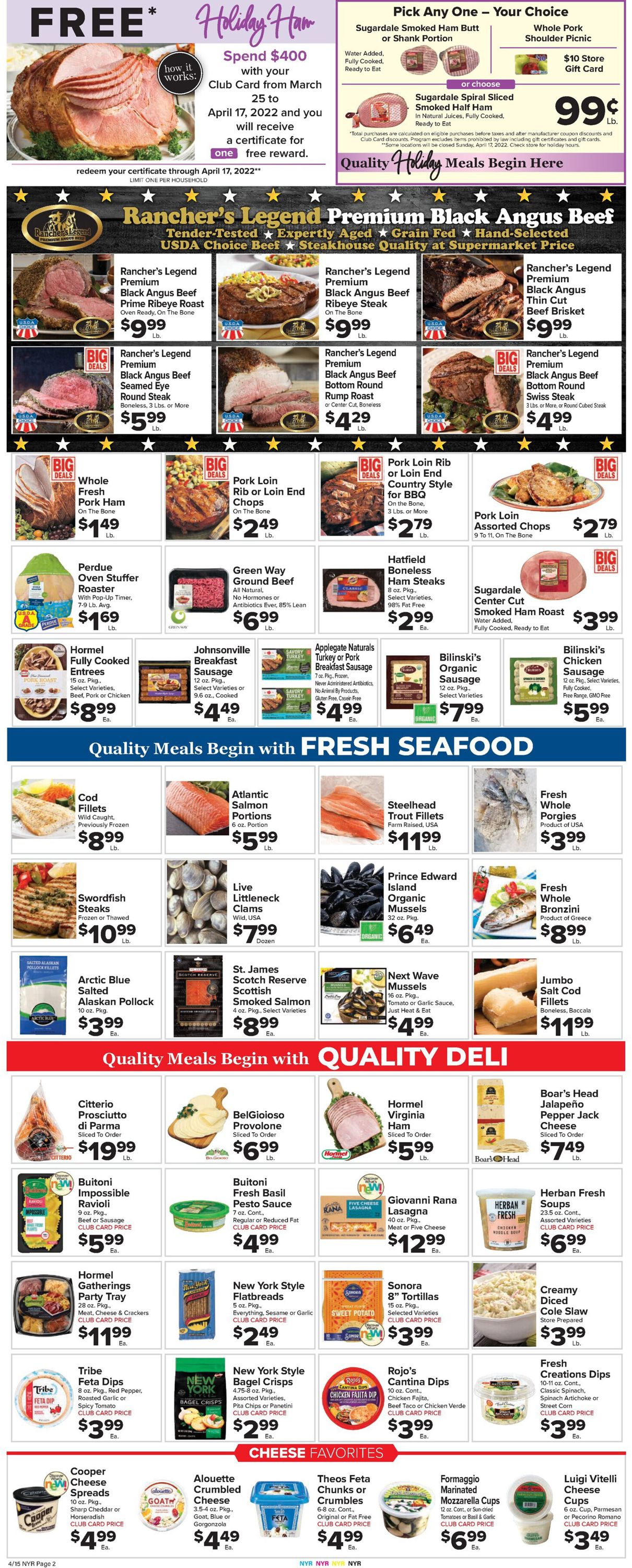 Catalogue Foodtown EASTER 2022 from 04/15/2022