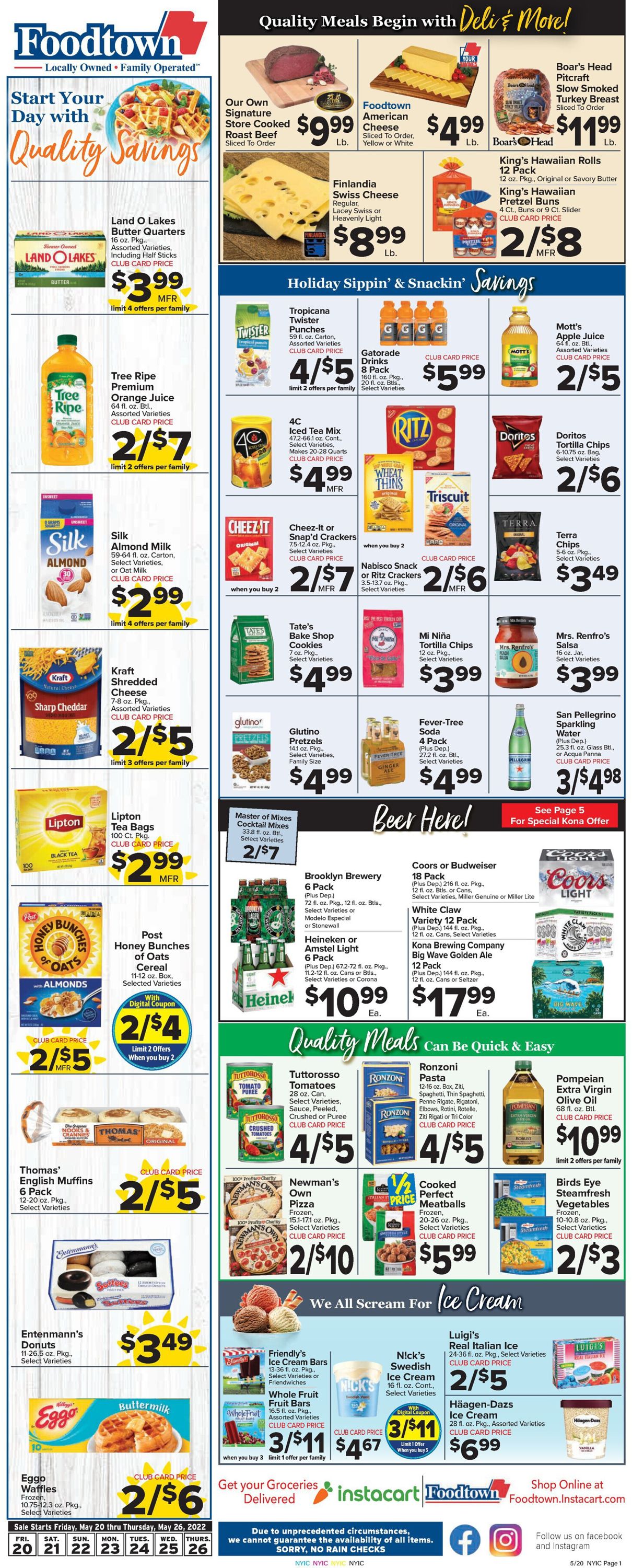Catalogue Foodtown from 05/20/2022