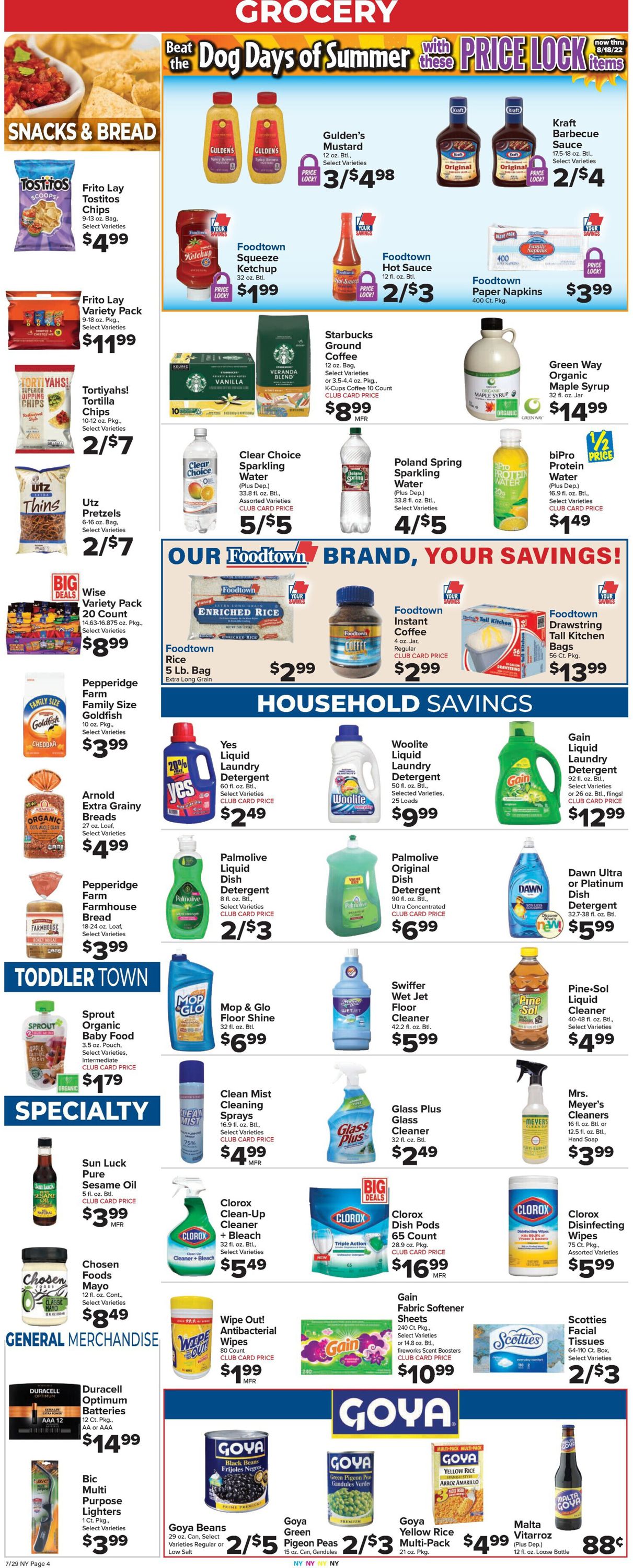 Catalogue Foodtown from 07/29/2022