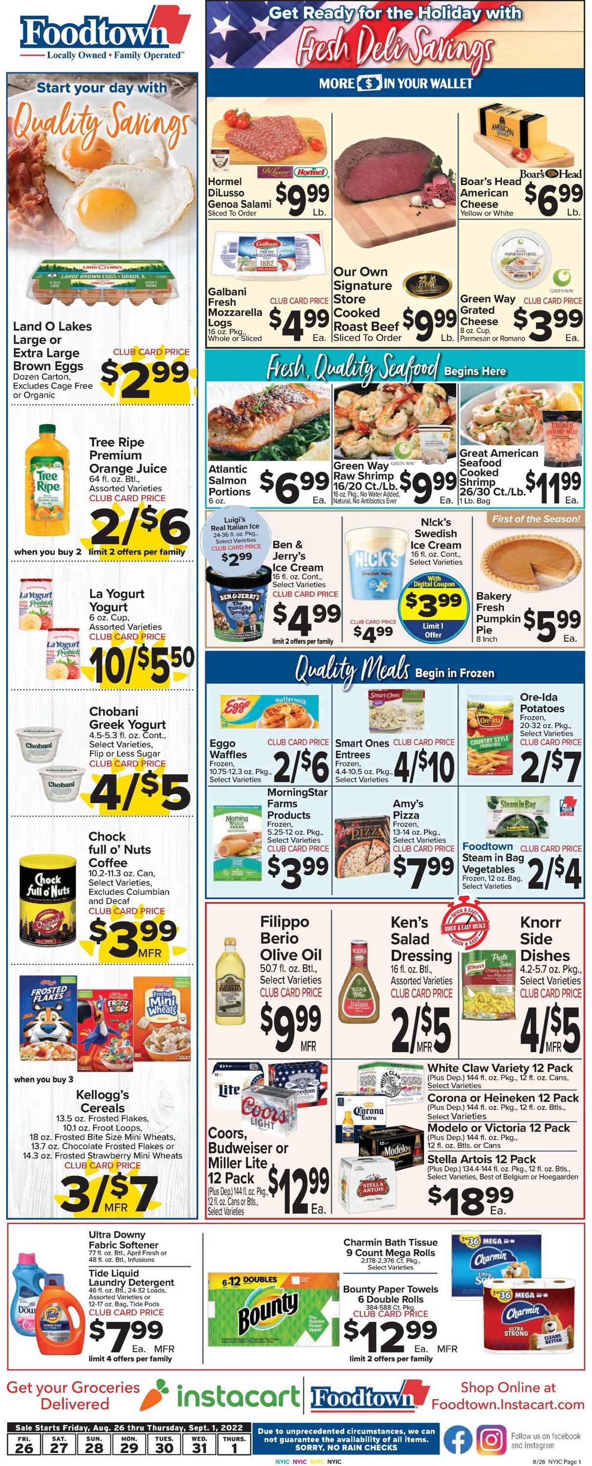 Catalogue Foodtown from 08/26/2022