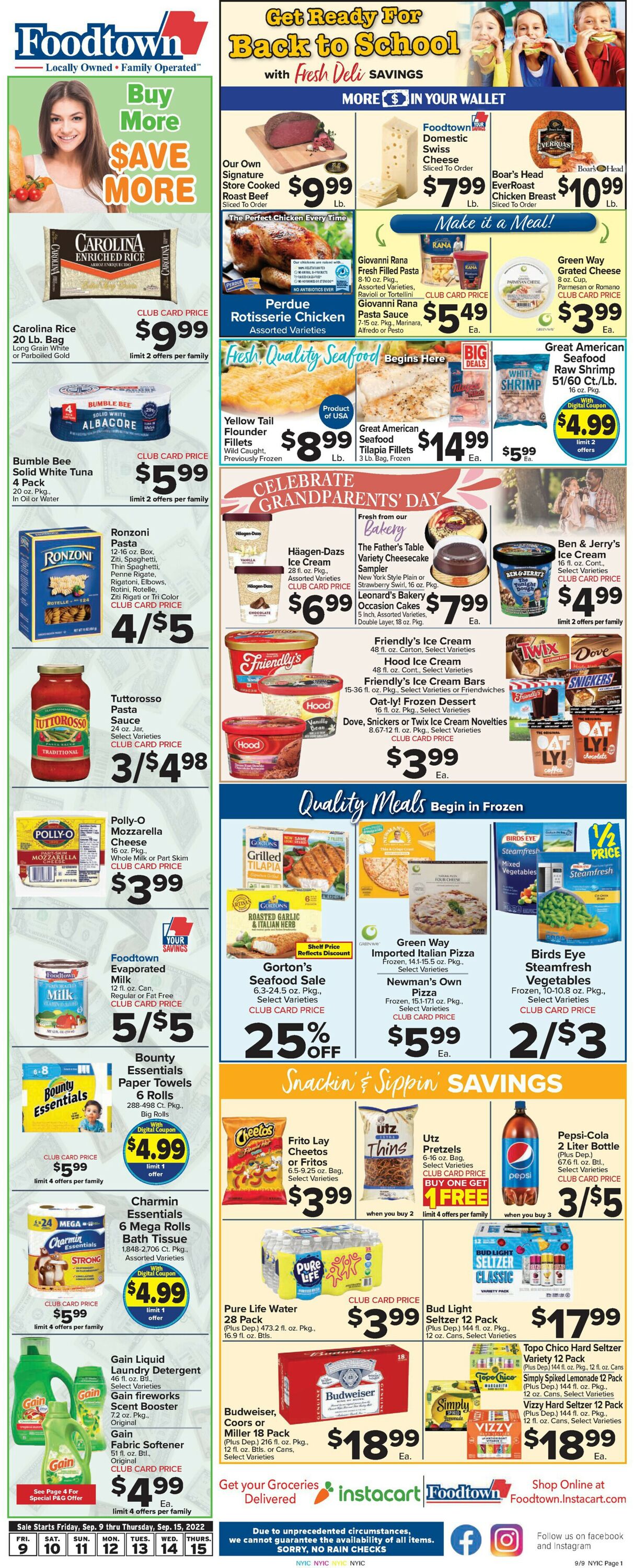 Catalogue Foodtown from 09/09/2022