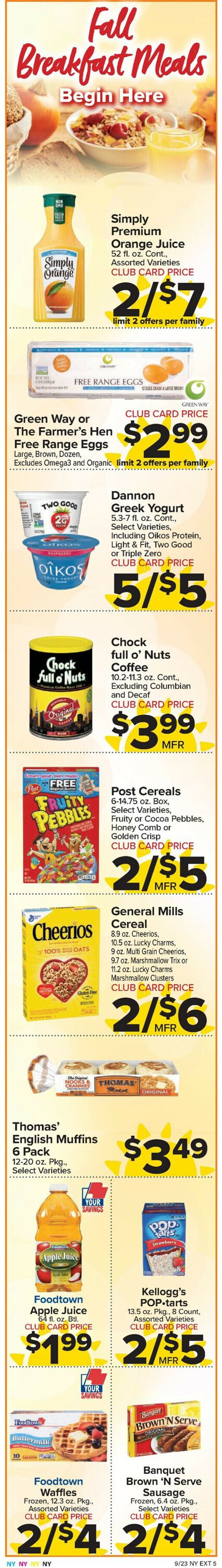 Catalogue Foodtown from 09/23/2022