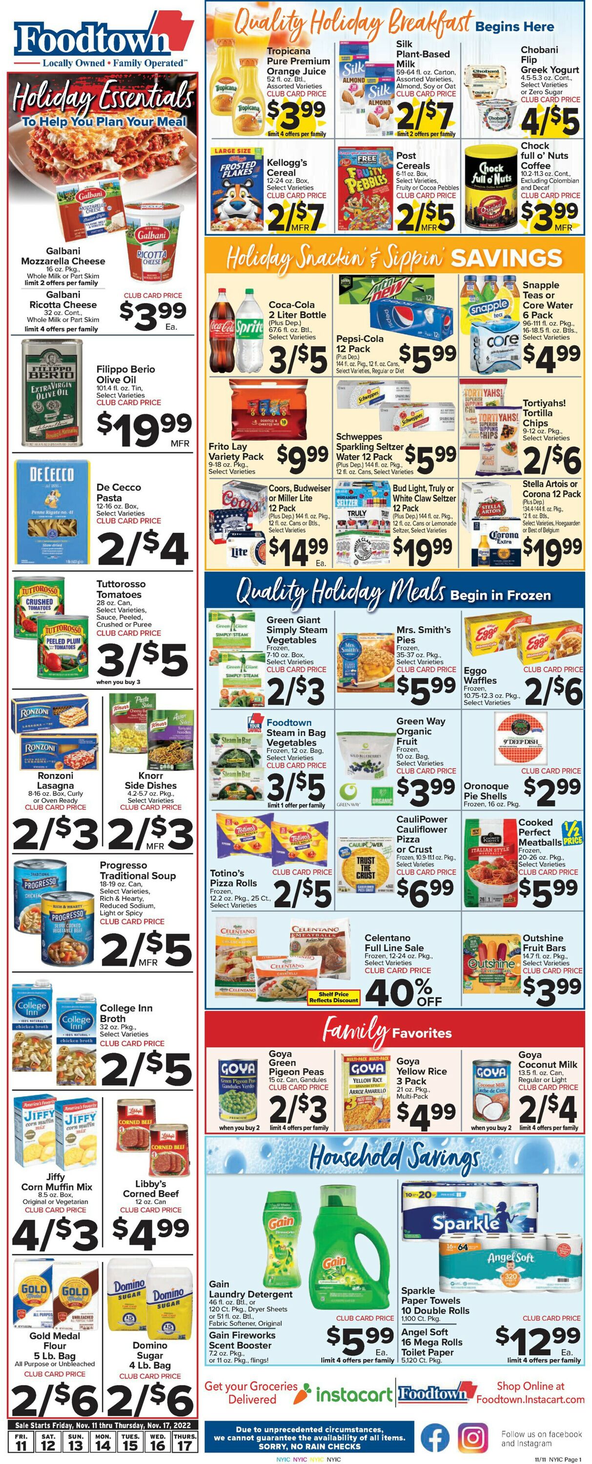 Catalogue Foodtown from 11/11/2022