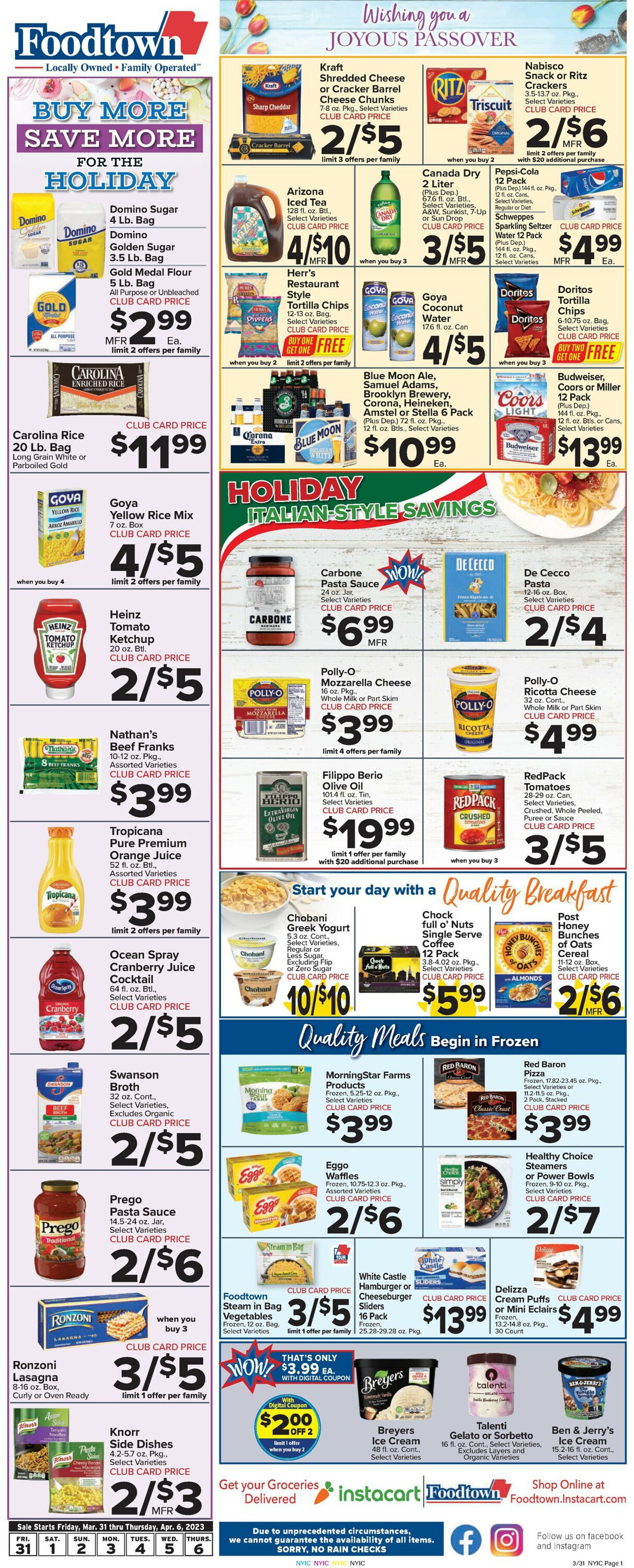 Catalogue Foodtown from 03/31/2023