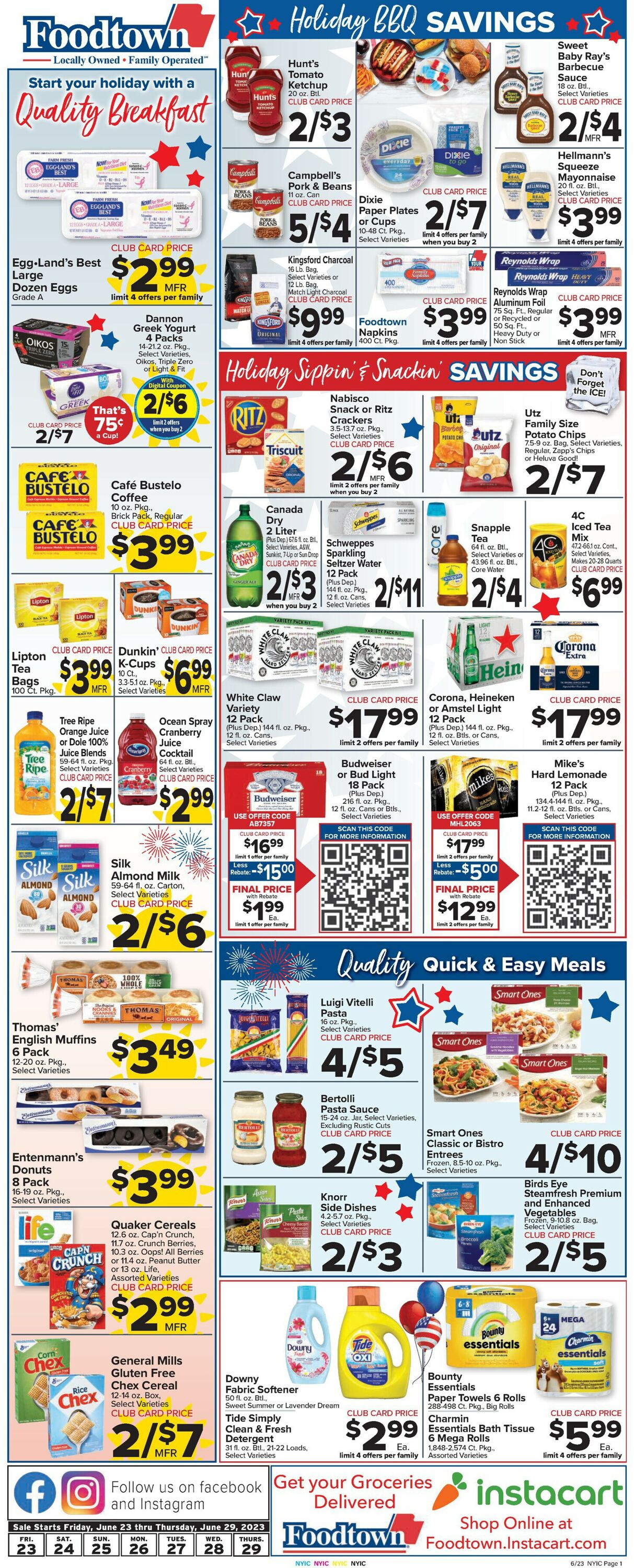 Catalogue Foodtown from 06/23/2023