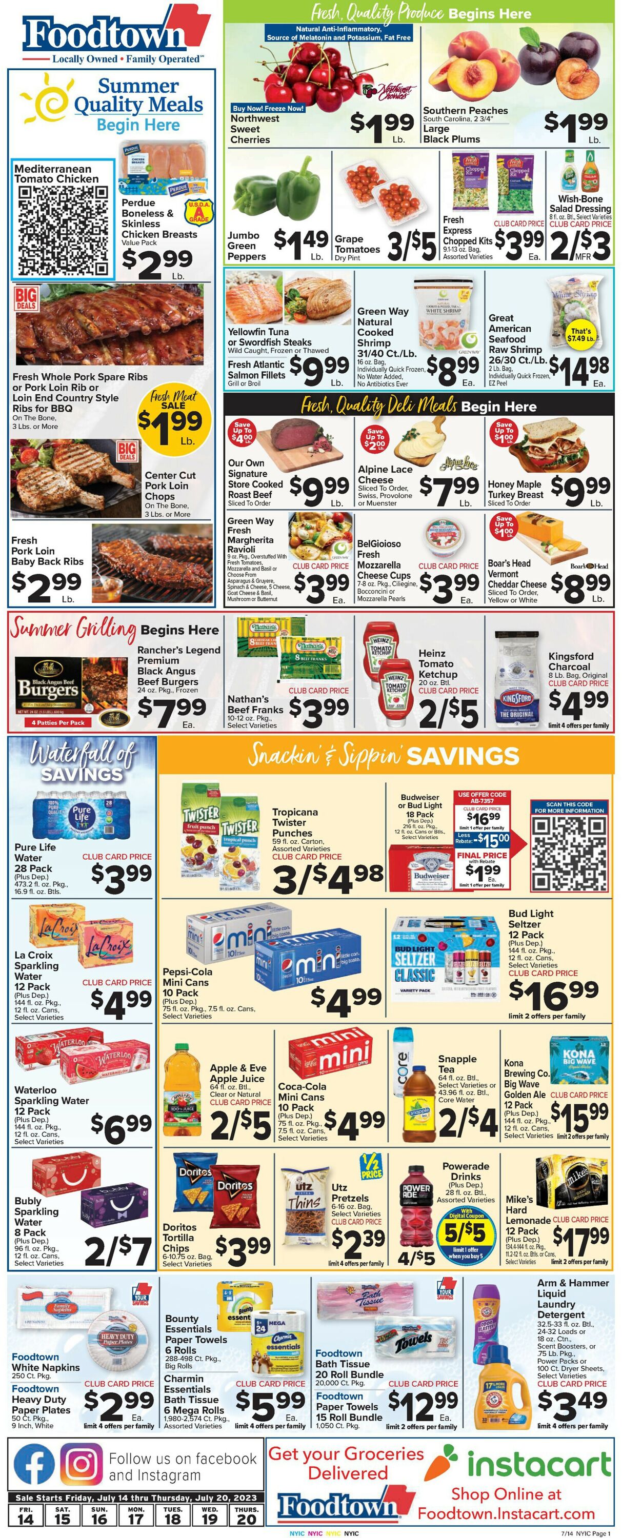 Catalogue Foodtown from 07/14/2023
