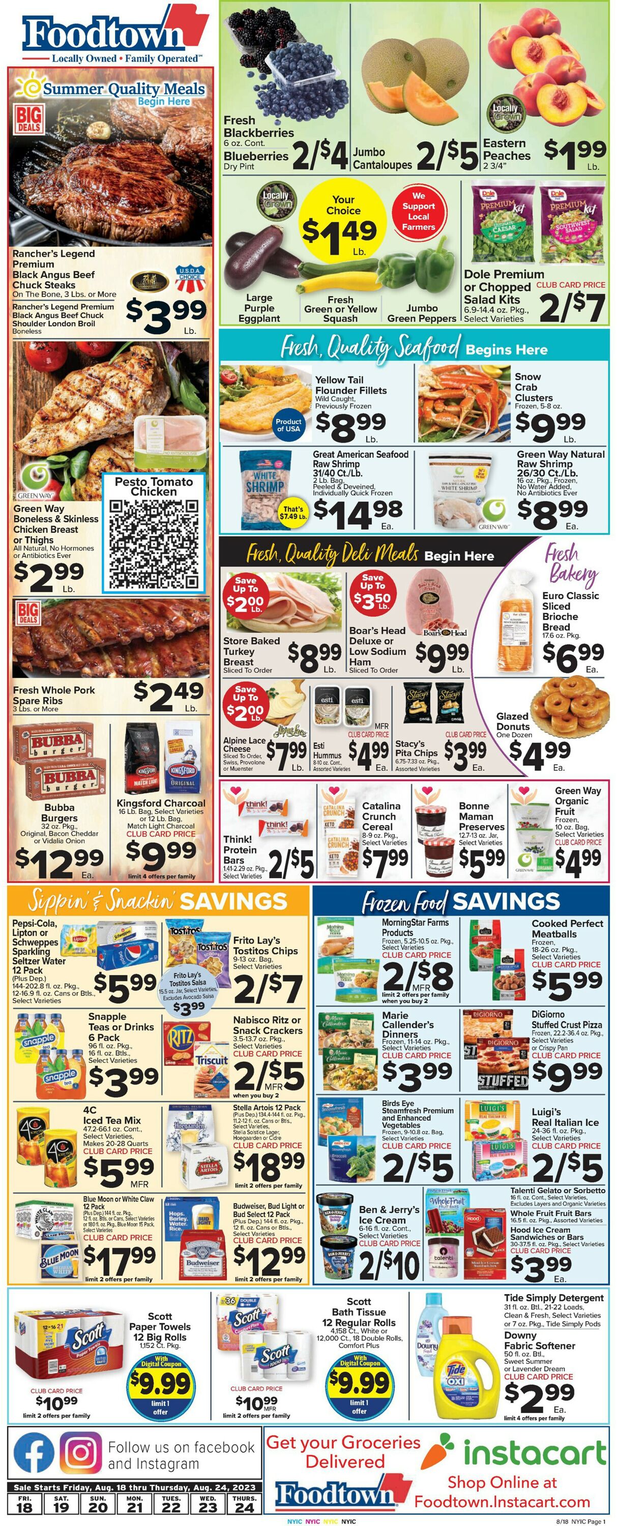 Catalogue Foodtown from 08/18/2023