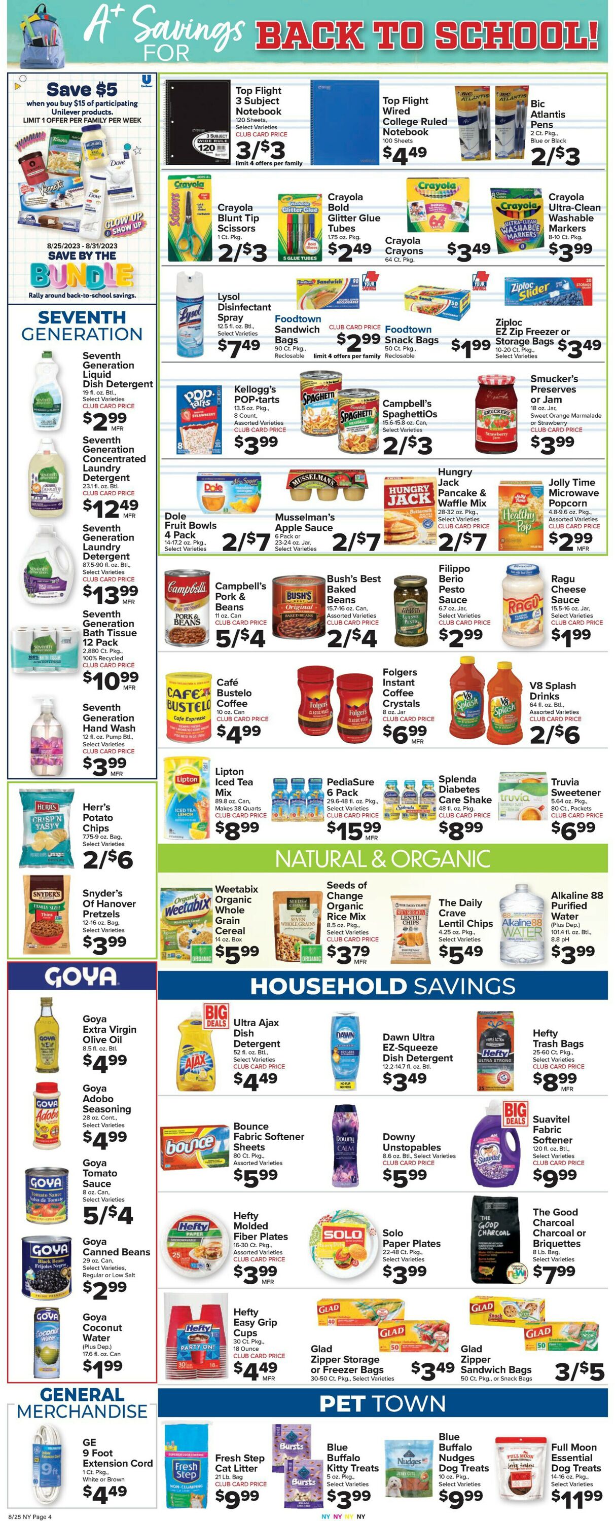 Catalogue Foodtown from 08/25/2023