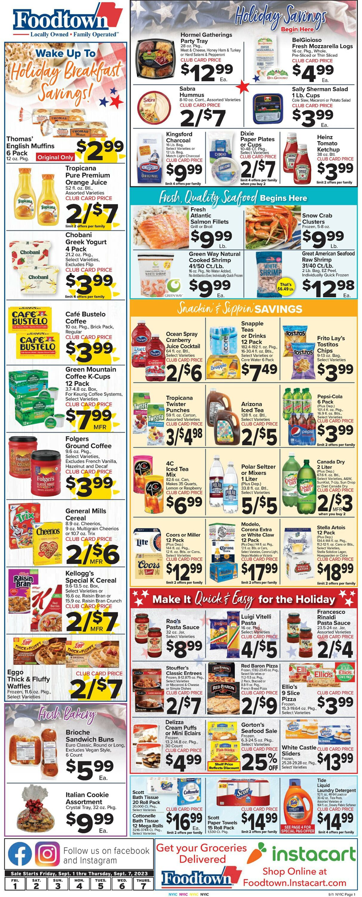 Catalogue Foodtown from 09/01/2023
