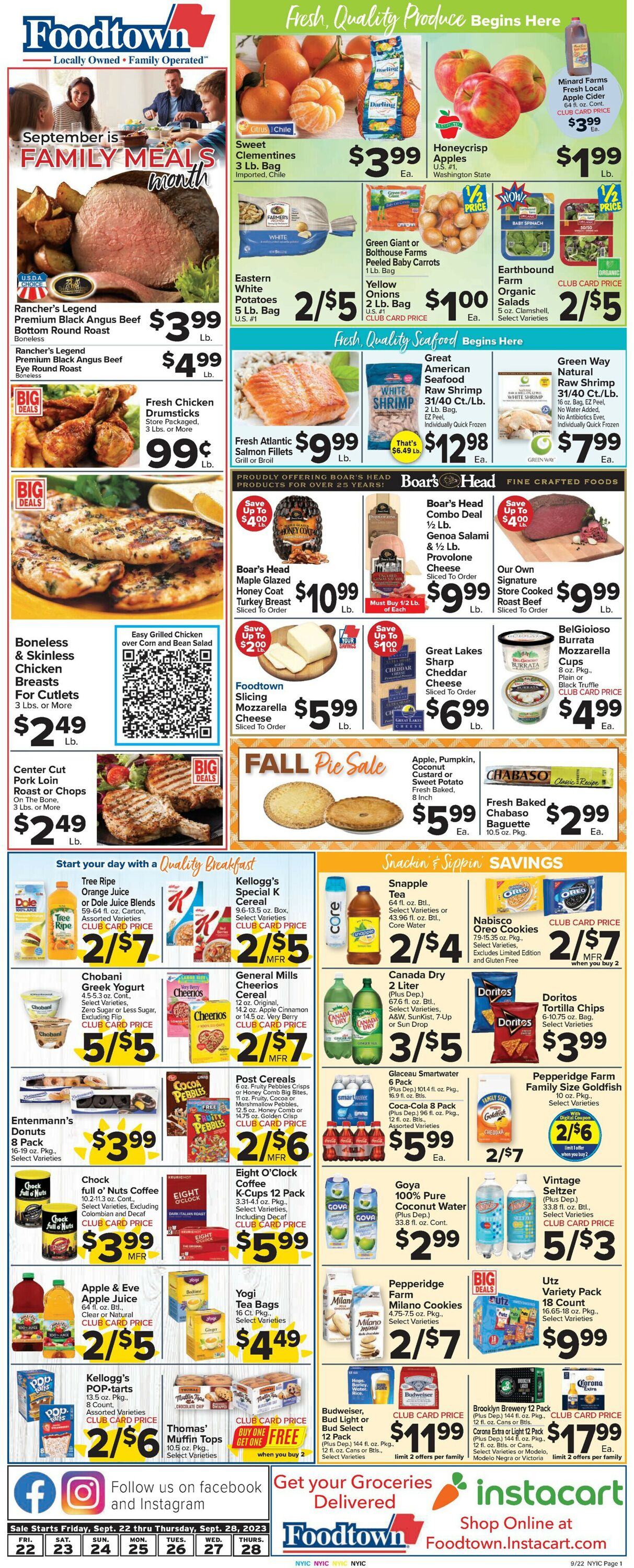 Catalogue Foodtown from 09/22/2023