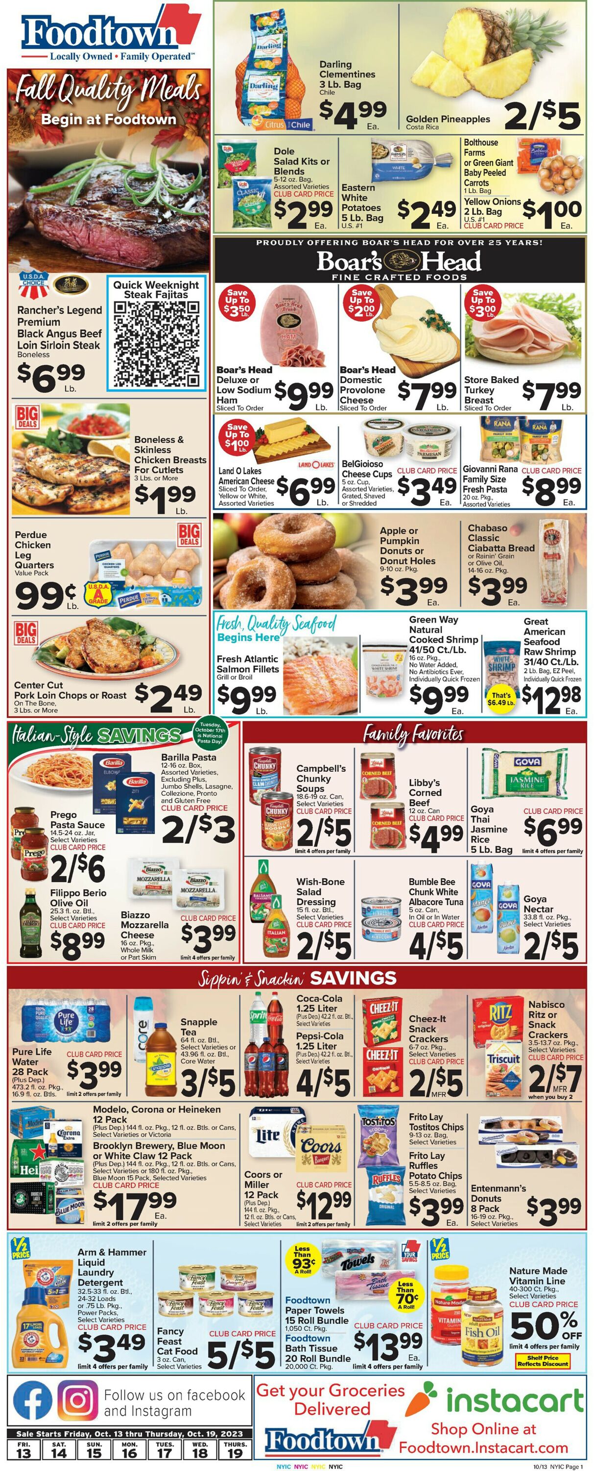 Catalogue Foodtown from 10/13/2023