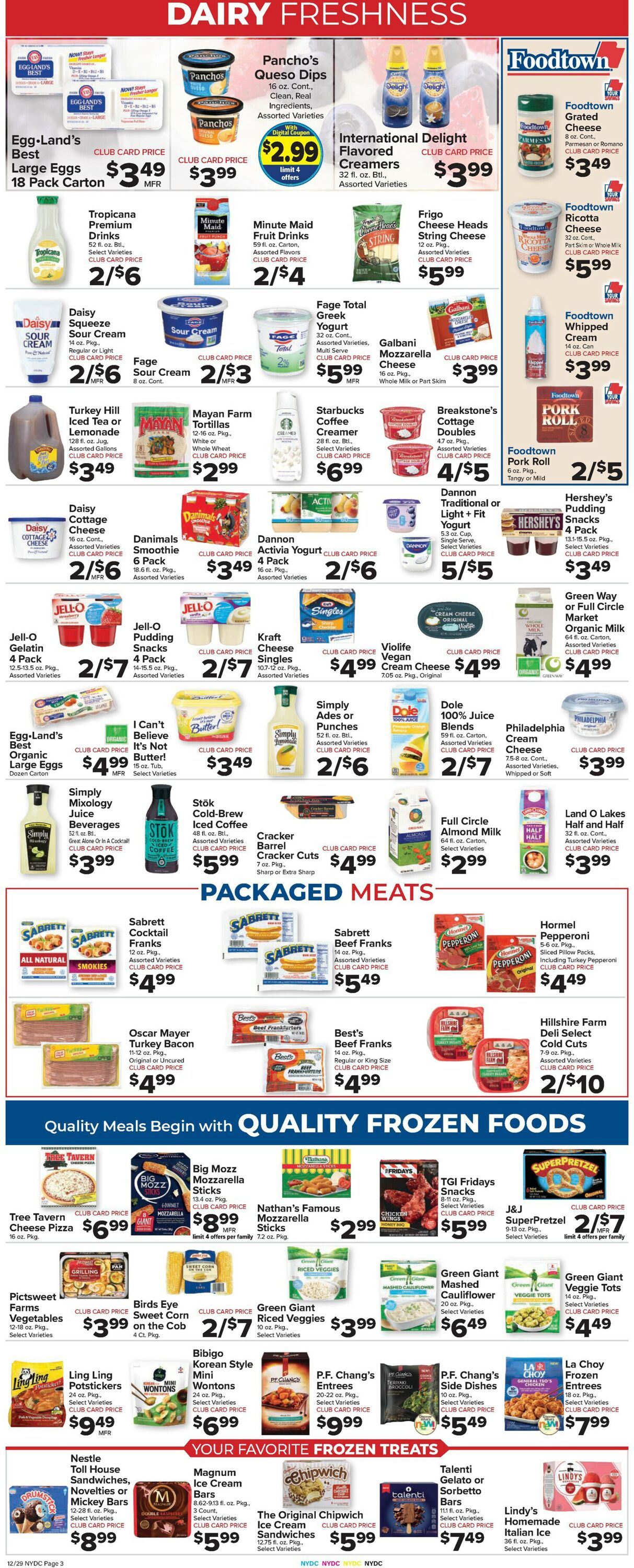 Catalogue Foodtown from 12/29/2023