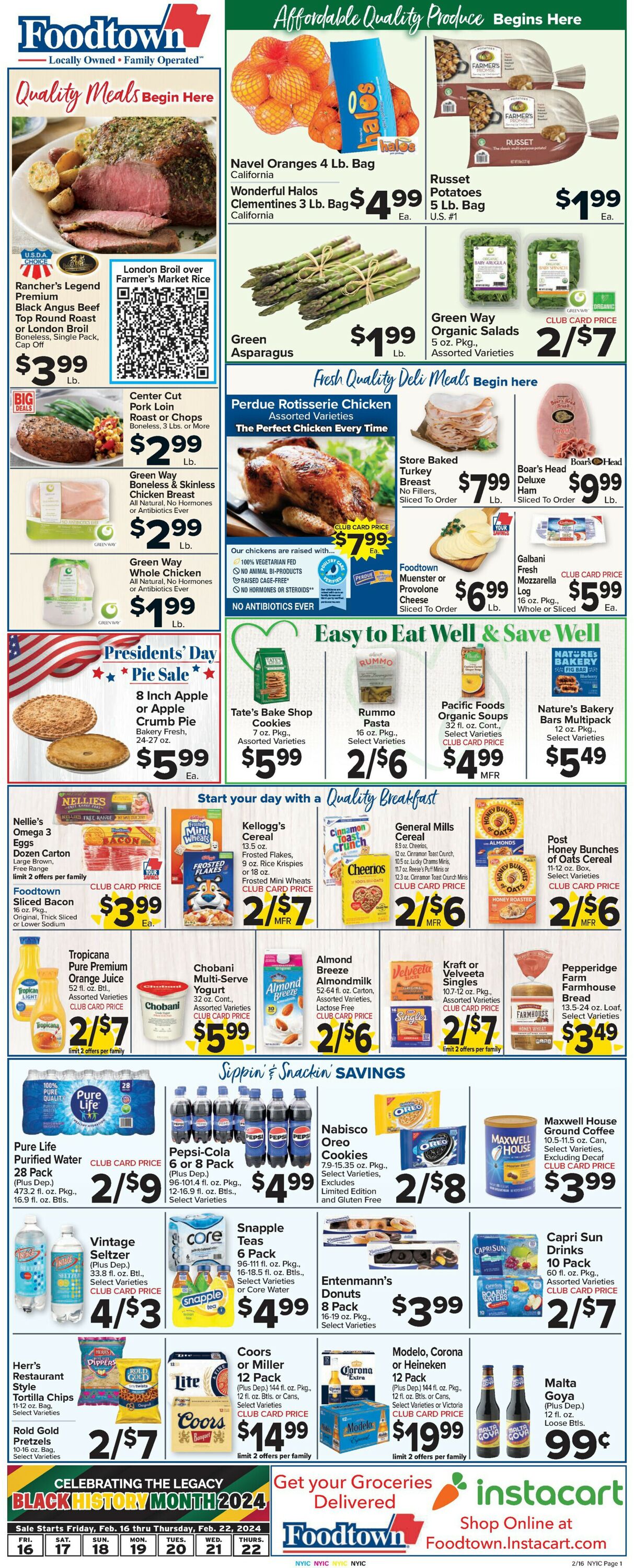 Catalogue Foodtown from 02/16/2024