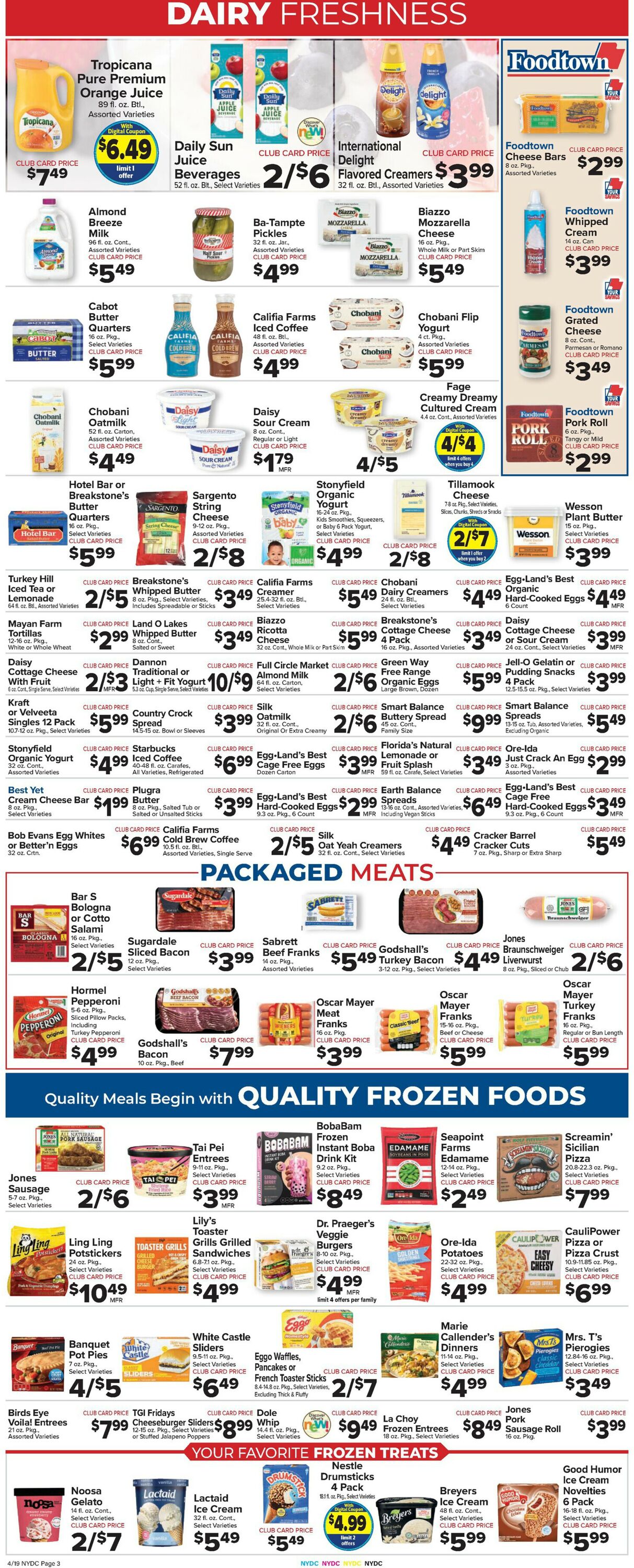Catalogue Foodtown from 04/19/2024