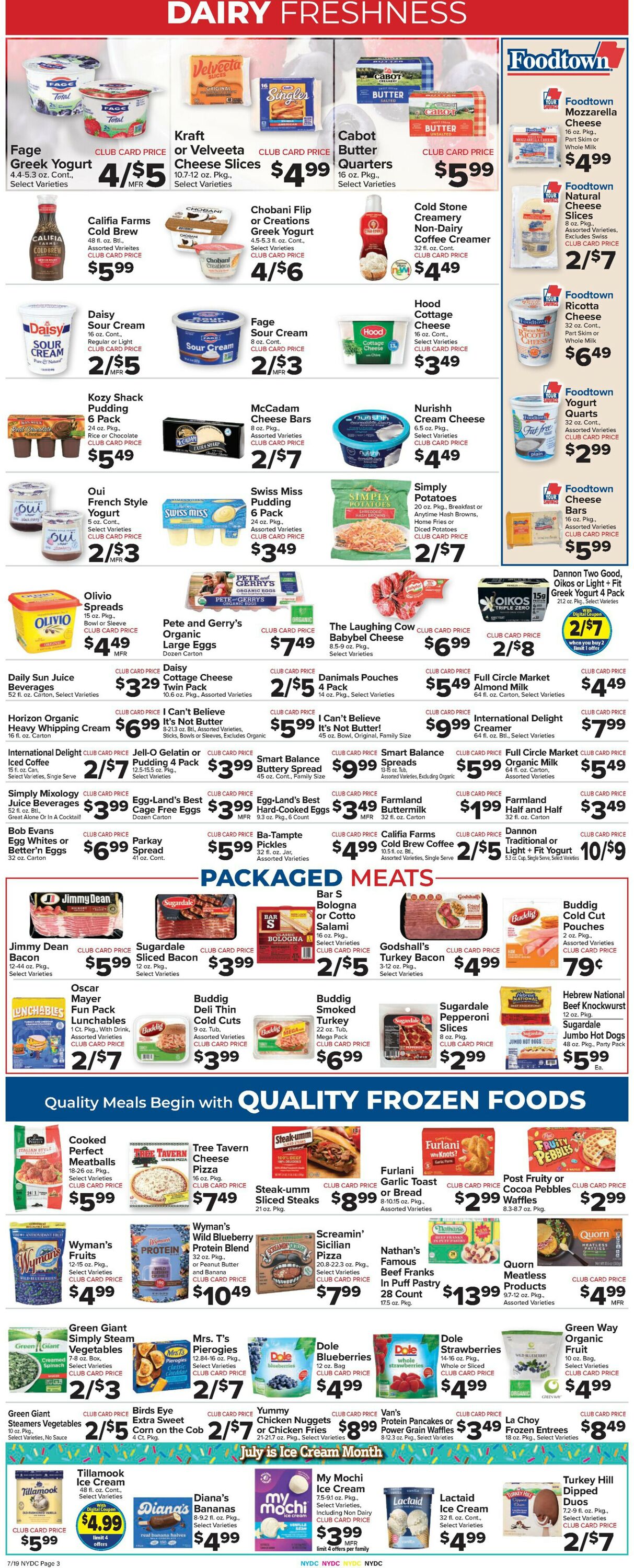 Catalogue Foodtown from 07/19/2024