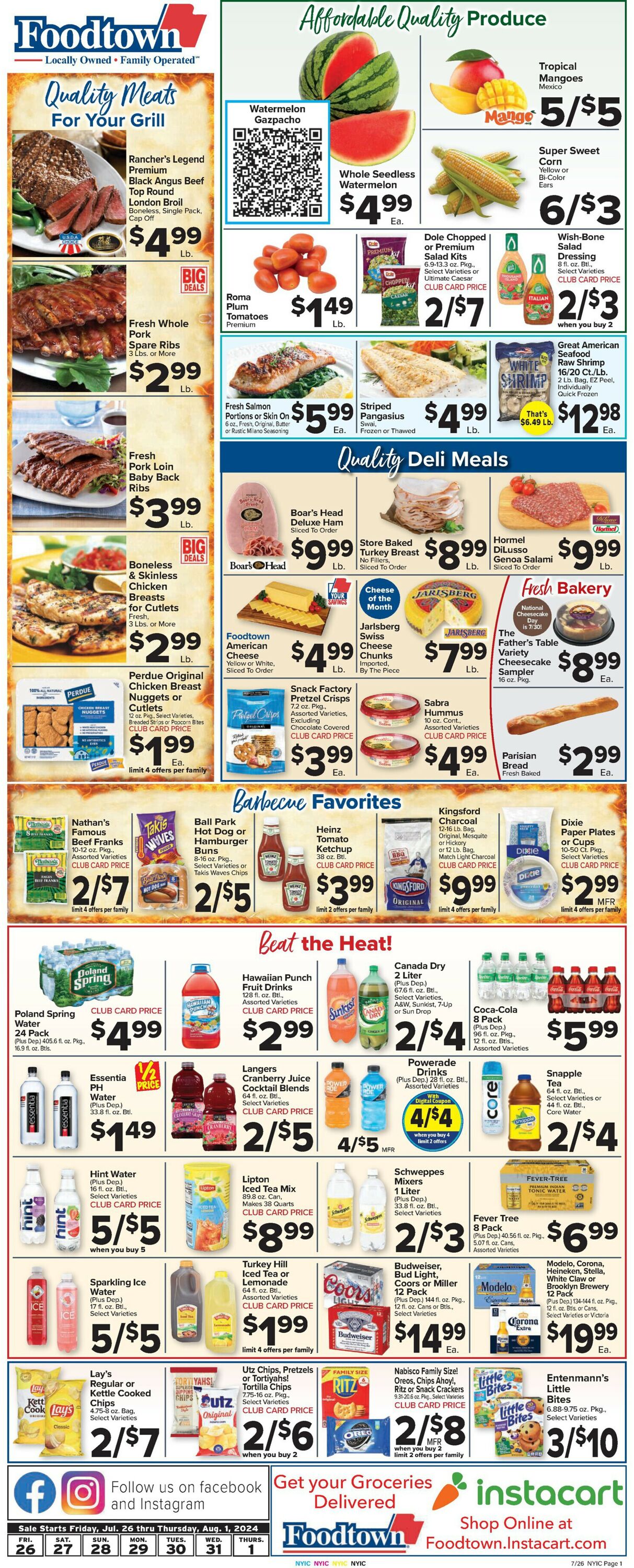 Catalogue Foodtown from 07/26/2024