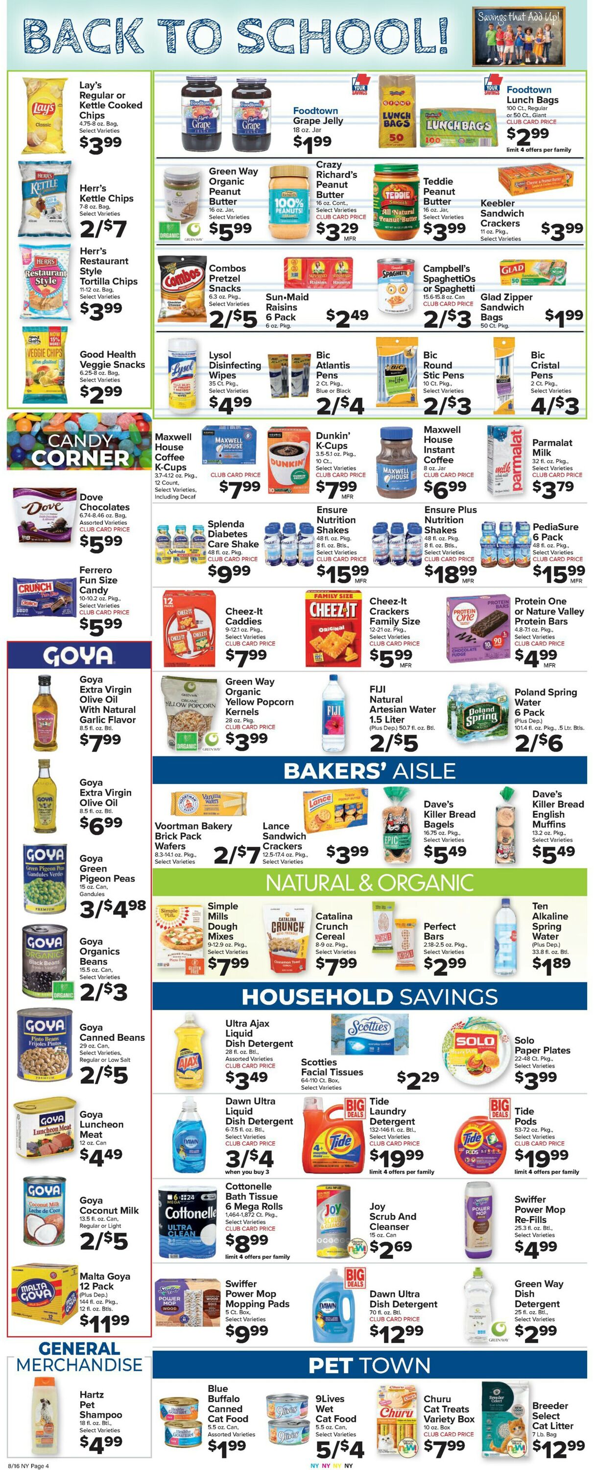 Catalogue Foodtown from 08/16/2024