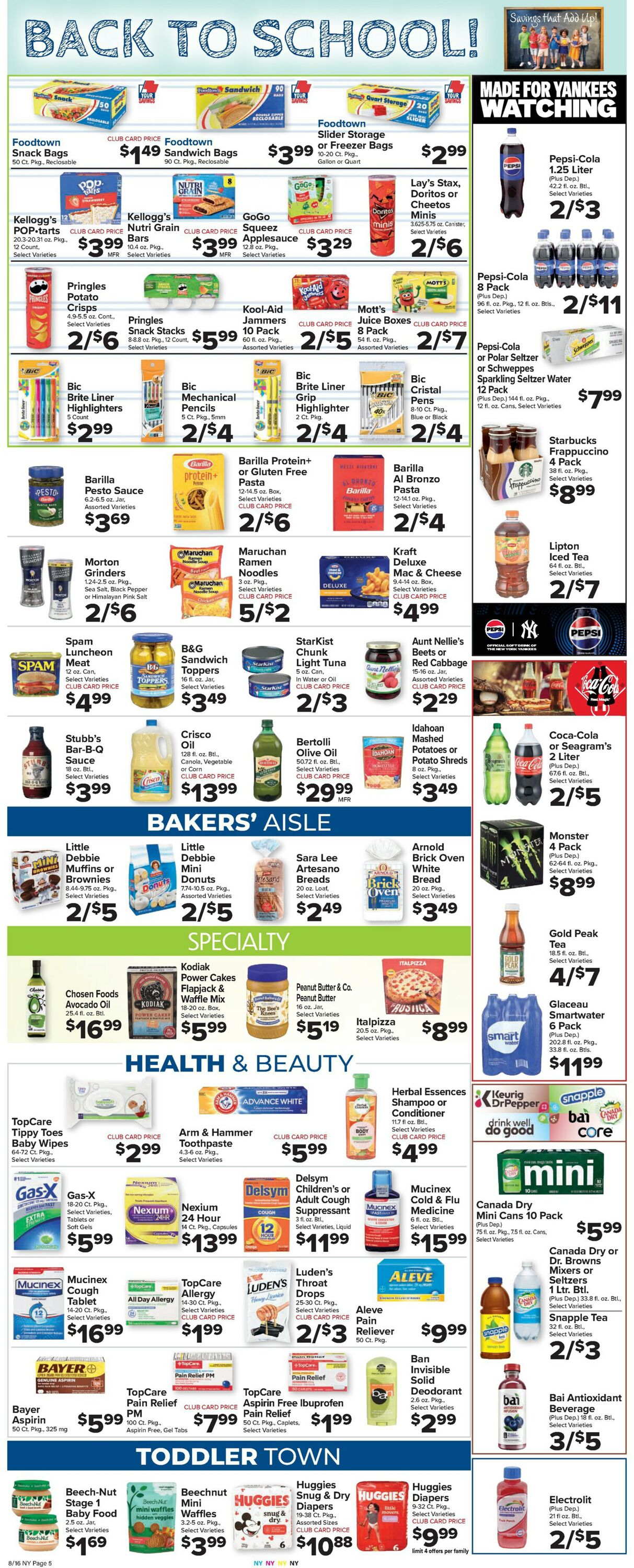 Catalogue Foodtown from 08/16/2024