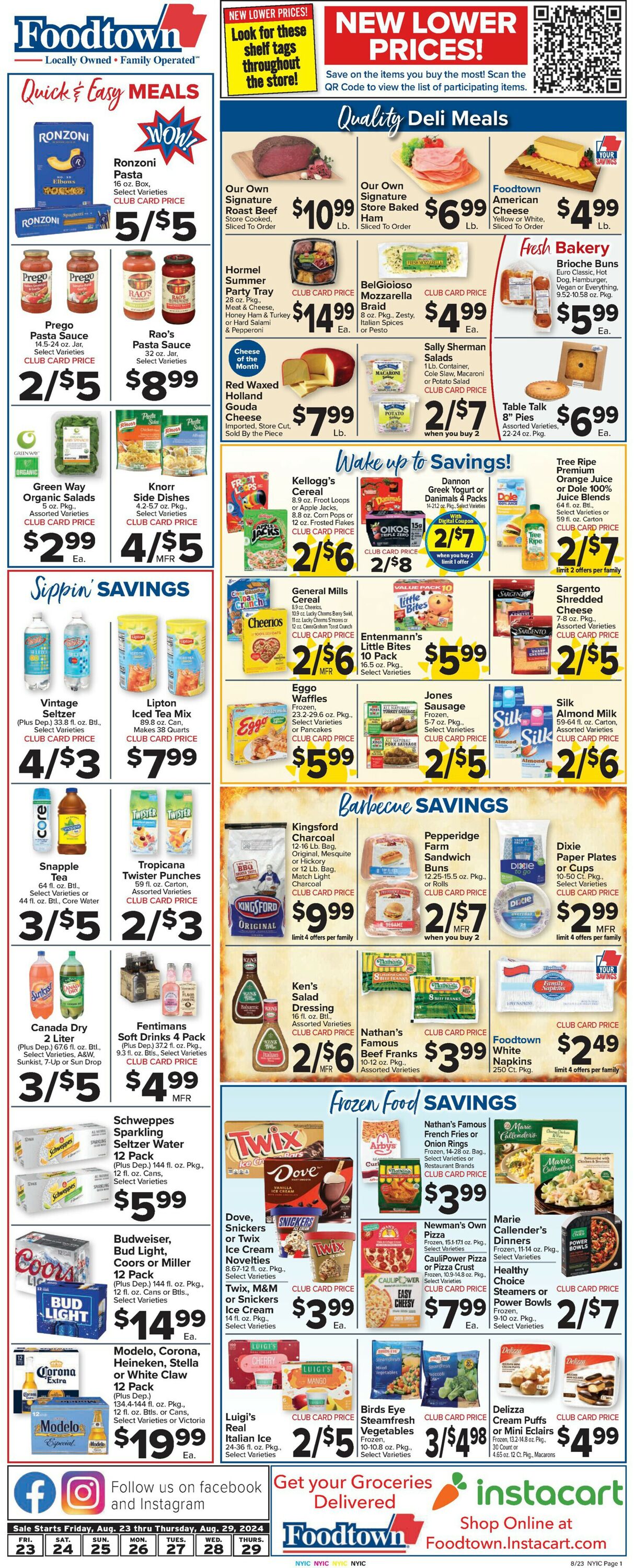 Catalogue Foodtown from 08/23/2024