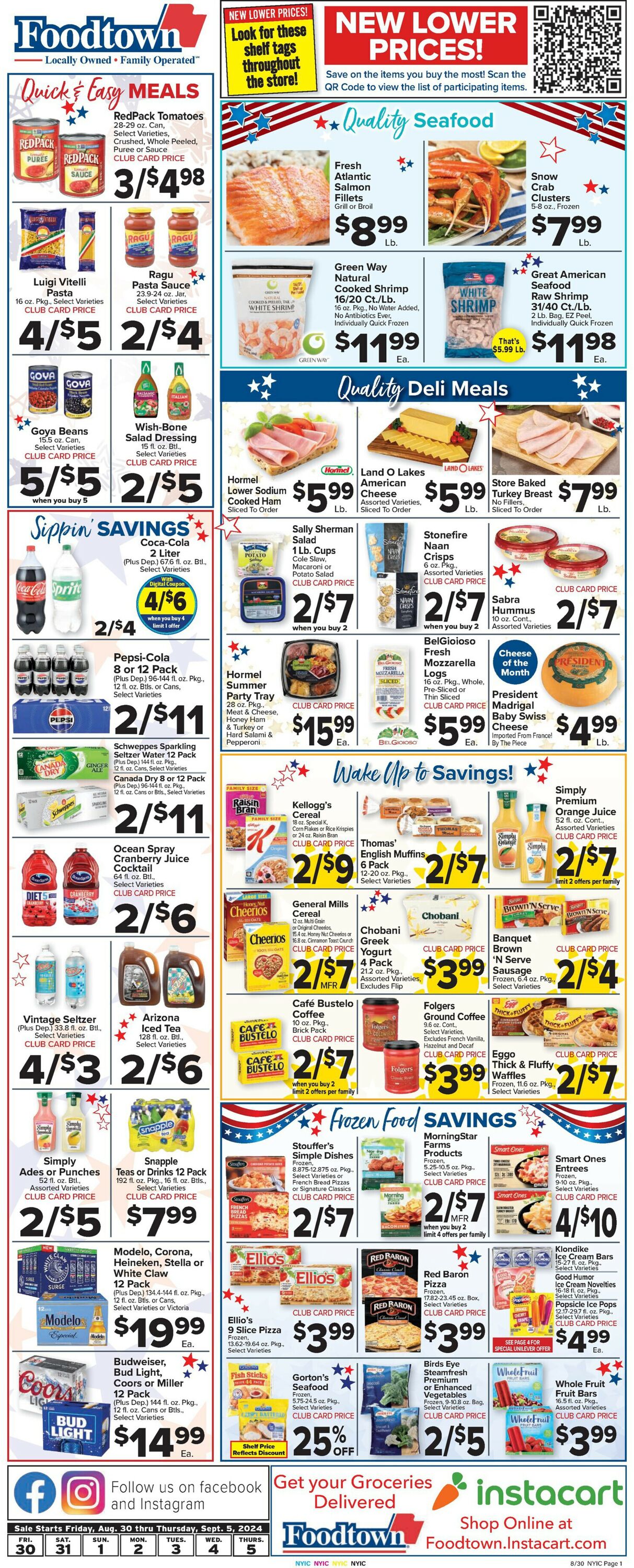 Catalogue Foodtown from 08/30/2024