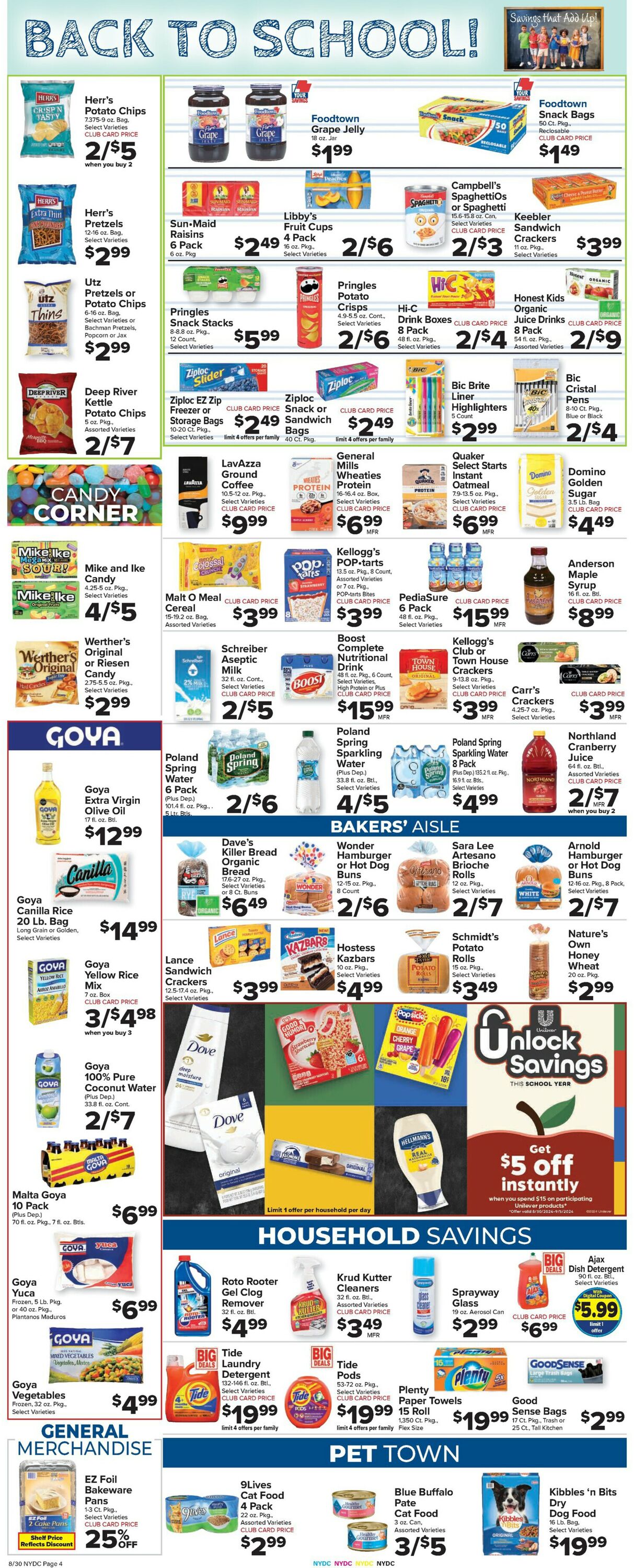 Catalogue Foodtown from 08/30/2024