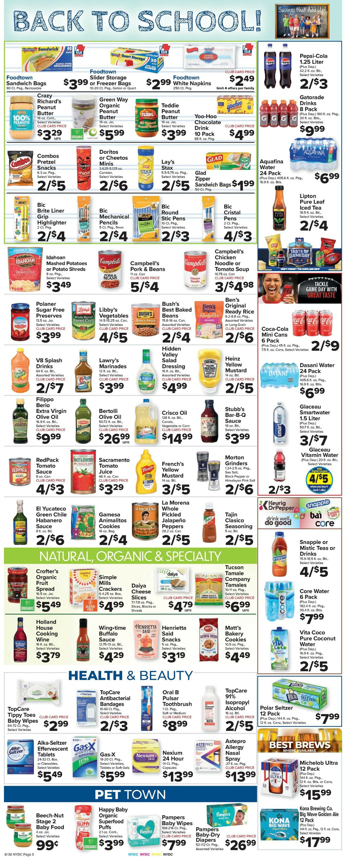 Catalogue Foodtown from 08/30/2024